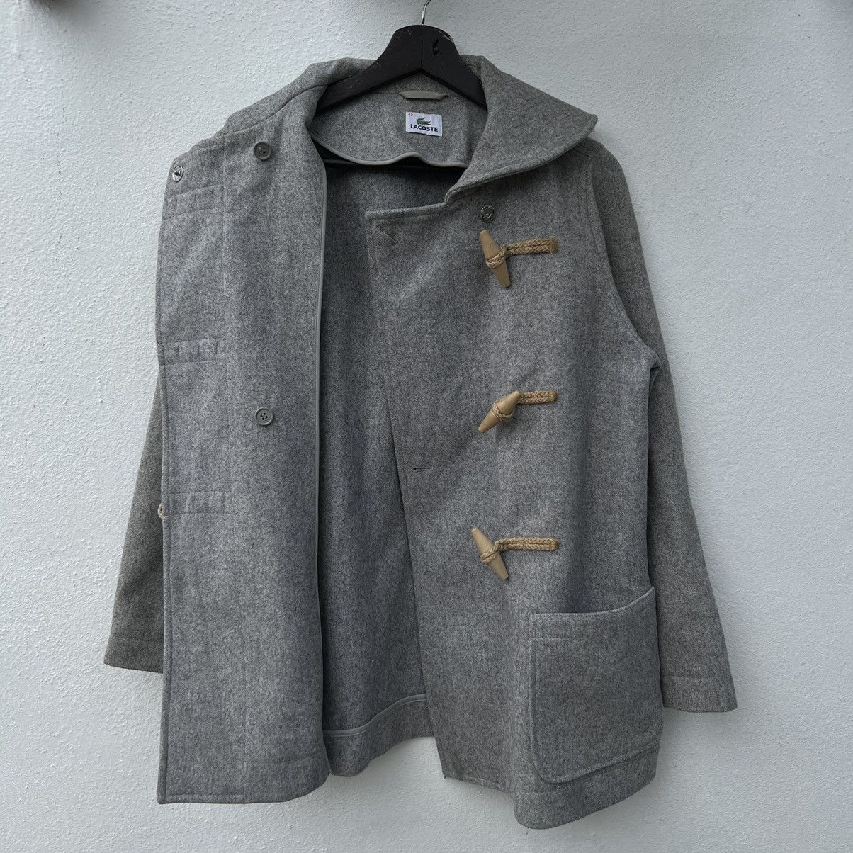 Japanese Brand VINTAGE LACOSTE WOOL DUFLE JACKET Size US M / EU 48-50 / 2 - 11 Thumbnail