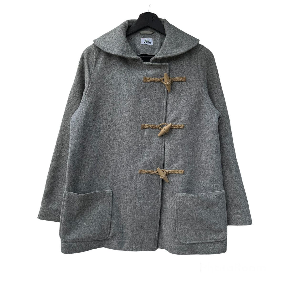 Japanese Brand VINTAGE LACOSTE WOOL DUFLE JACKET Size US M / EU 48-50 / 2 - 1 Thumbnail