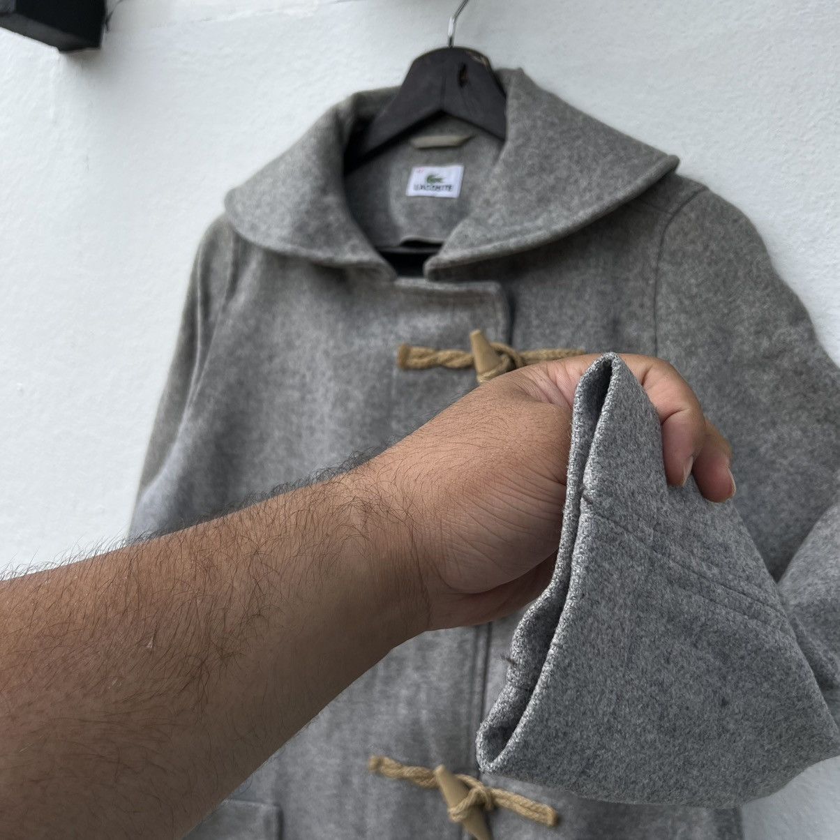 Japanese Brand VINTAGE LACOSTE WOOL DUFLE JACKET Size US M / EU 48-50 / 2 - 8 Thumbnail