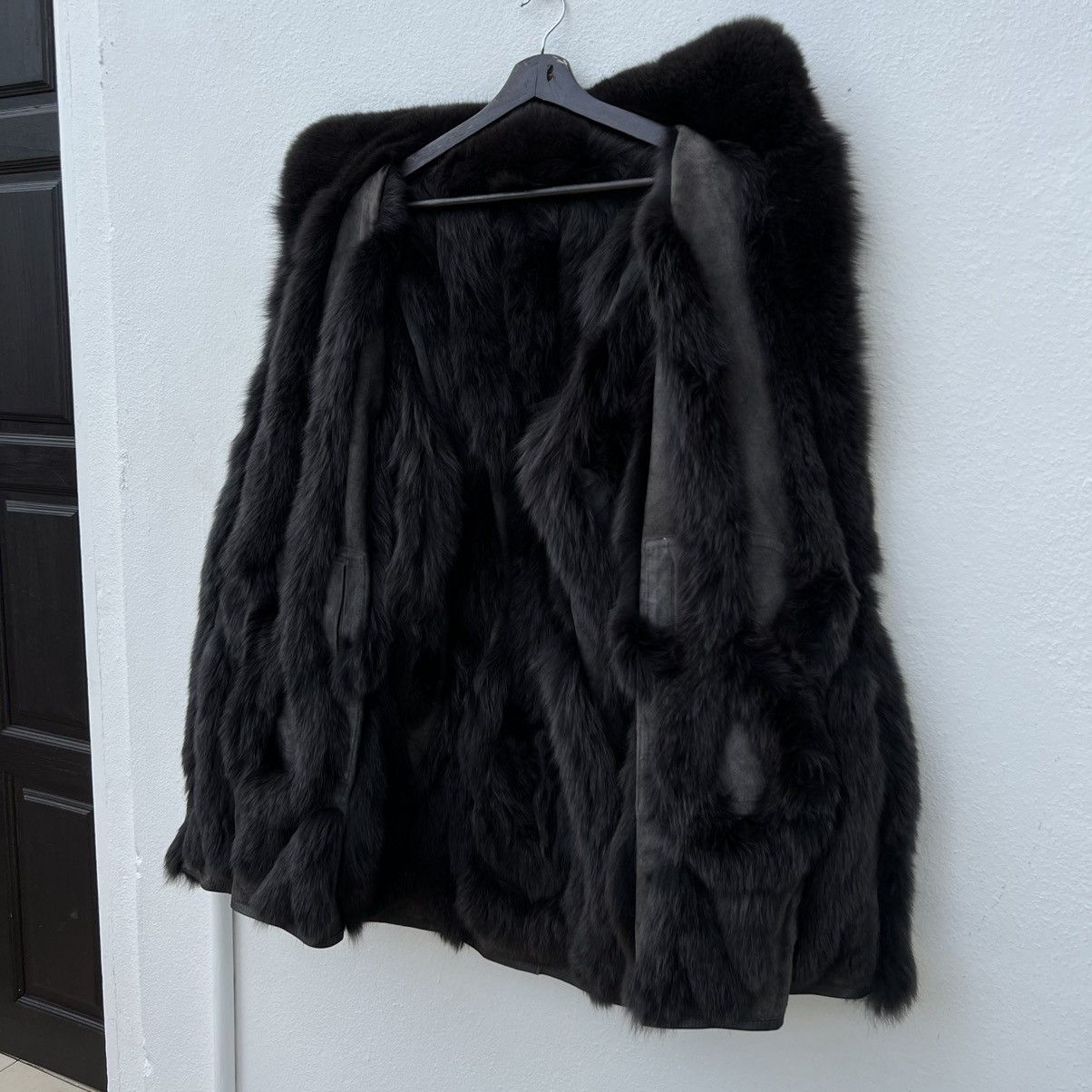 Japanese Brand ULTIMATE BLACK SOFT LEATHER MINK FUR SHEARLING LINING Size US M / EU 48-50 / 2 - 10 Thumbnail