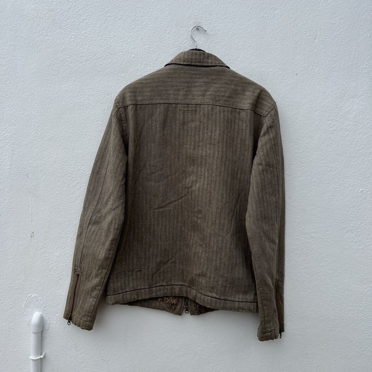 Japanese Brand ICONIC SHEARLING FLEECE LINING ALBE JAPAN BIKER JACKET Size US M / EU 48-50 / 2 - 9 Thumbnail