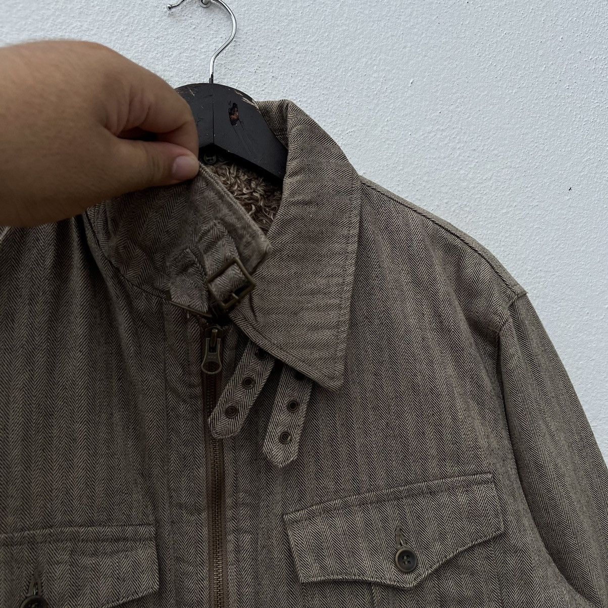 Japanese Brand ICONIC SHEARLING FLEECE LINING ALBE JAPAN BIKER JACKET Size US M / EU 48-50 / 2 - 7 Thumbnail
