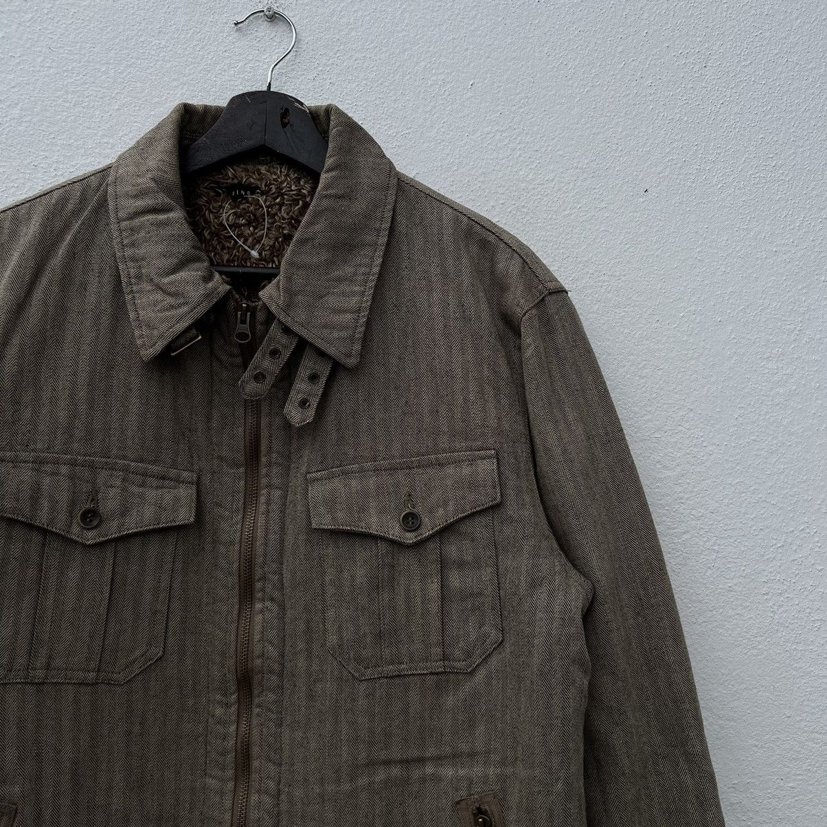 Japanese Brand ICONIC SHEARLING FLEECE LINING ALBE JAPAN BIKER JACKET Size US M / EU 48-50 / 2 - 5 Thumbnail