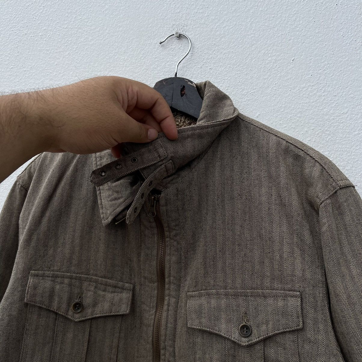 Japanese Brand ICONIC SHEARLING FLEECE LINING ALBE JAPAN BIKER JACKET Size US M / EU 48-50 / 2 - 6 Thumbnail