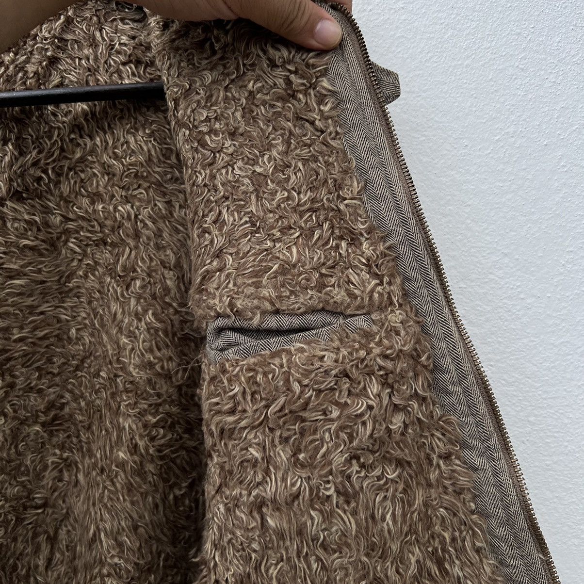 Japanese Brand ICONIC SHEARLING FLEECE LINING ALBE JAPAN BIKER JACKET Size US M / EU 48-50 / 2 - 13 Thumbnail