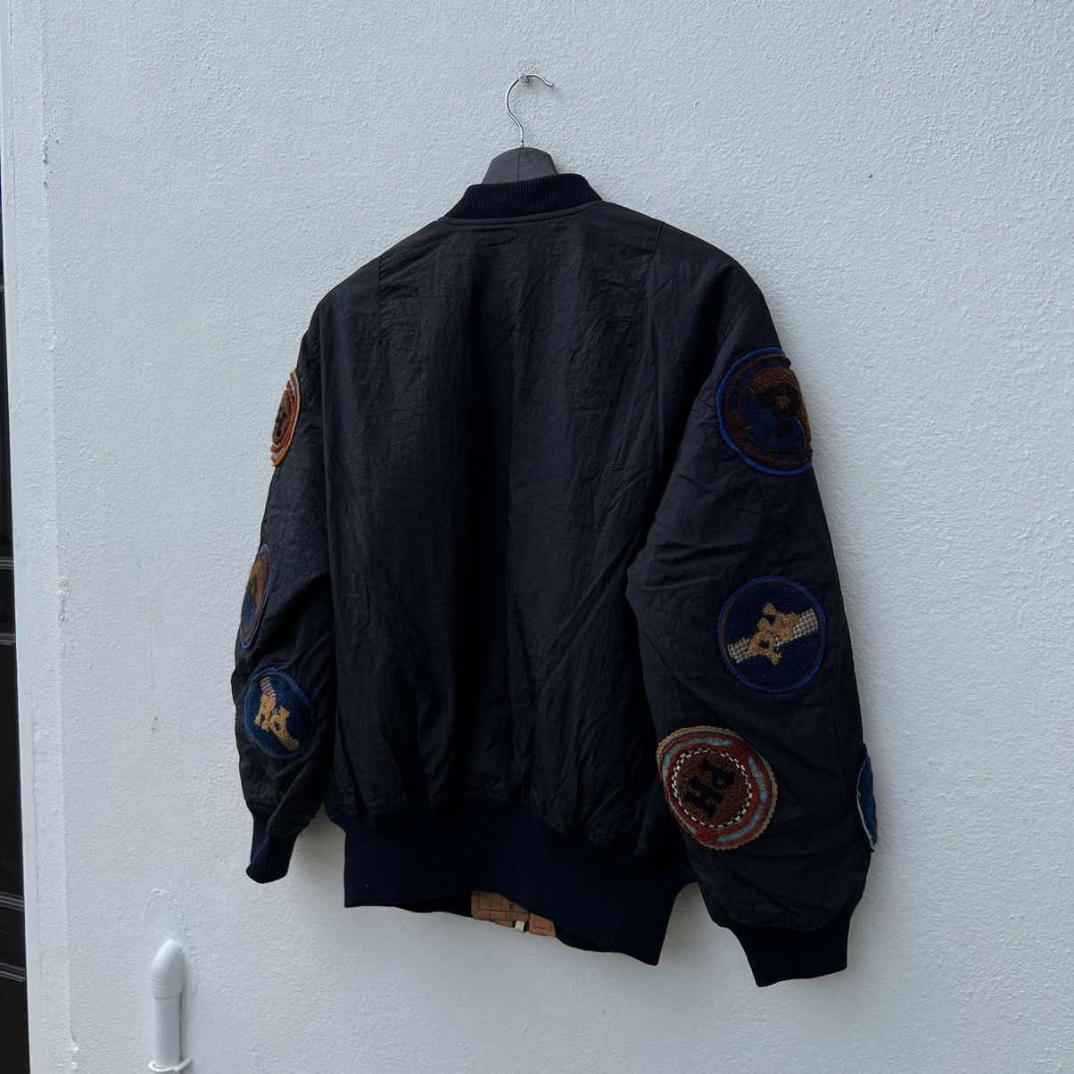 Japanese Brand VINTAGE PINK HOUSE FULL PATCH BOMBER JACKET Size US M / EU 48-50 / 2 - 8 Thumbnail