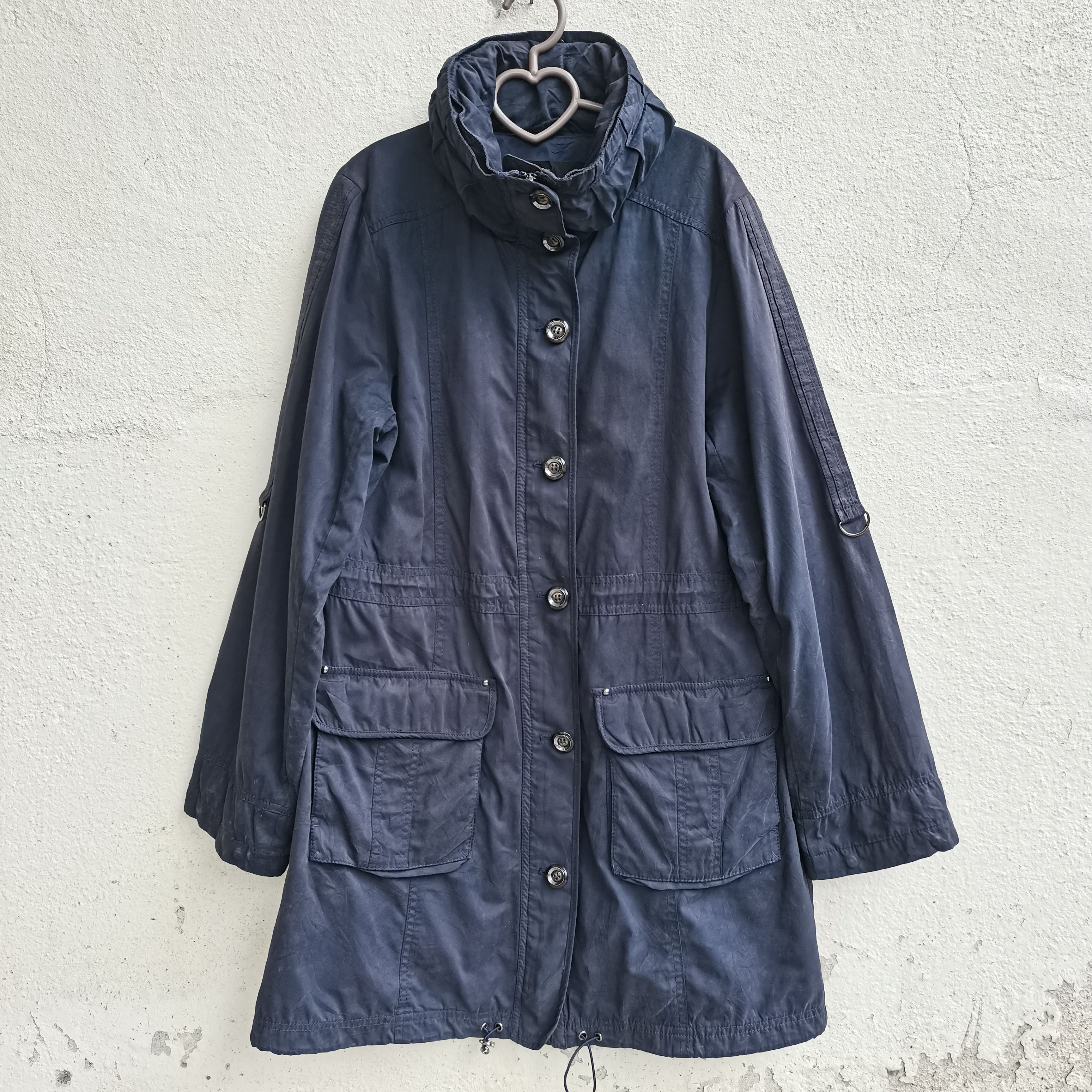 Japanese Brand × Vintage Vintage Mayson Grey Zipper Up Parka Long Jacket Size US M / EU 48-50 / 2 - 2 Thumbnail