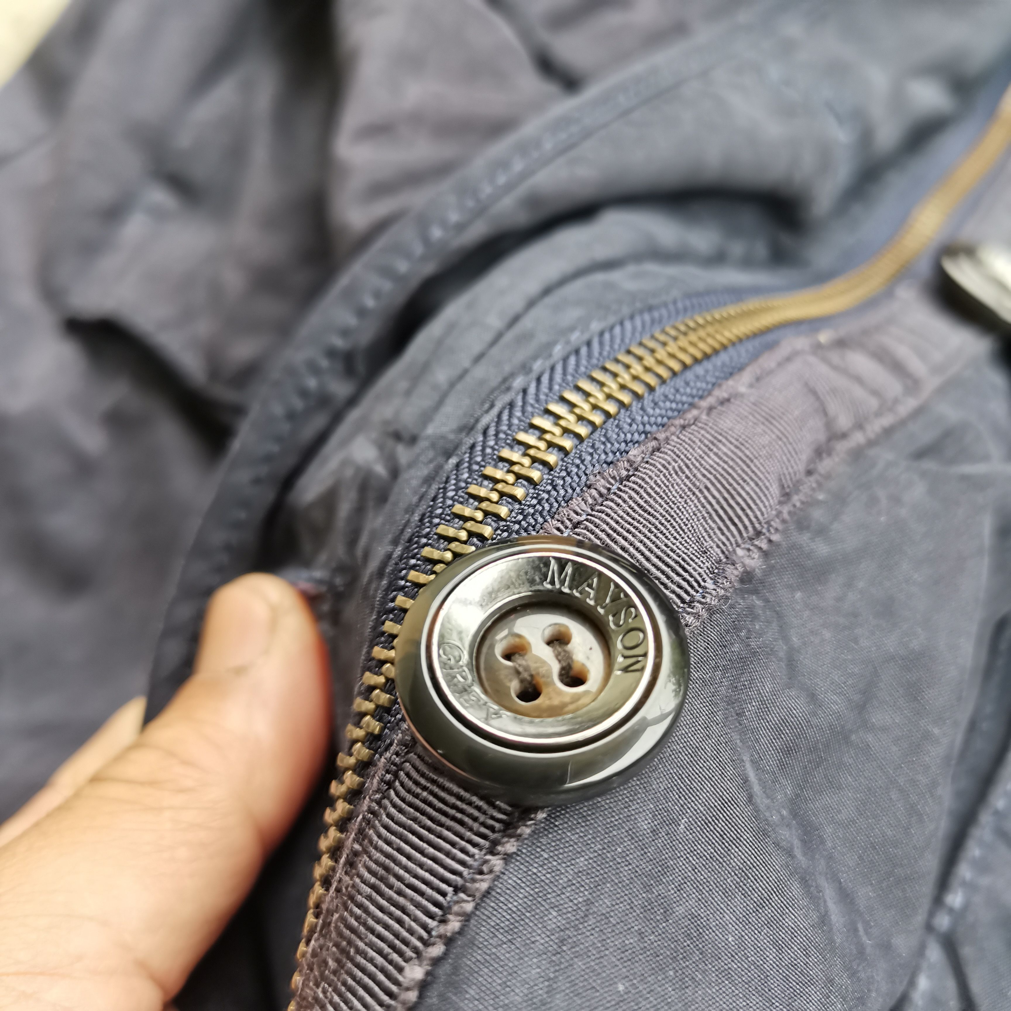Japanese Brand × Vintage Vintage Mayson Grey Zipper Up Parka Long Jacket Size US M / EU 48-50 / 2 - 9 Thumbnail