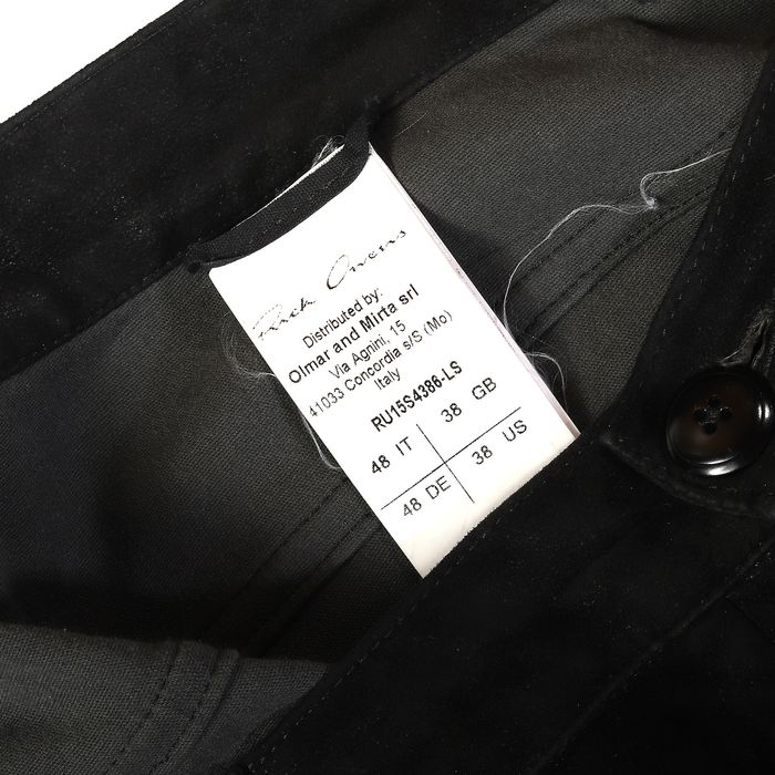 Rick Owens SS15 Faun black suede Memphis pants | Grailed