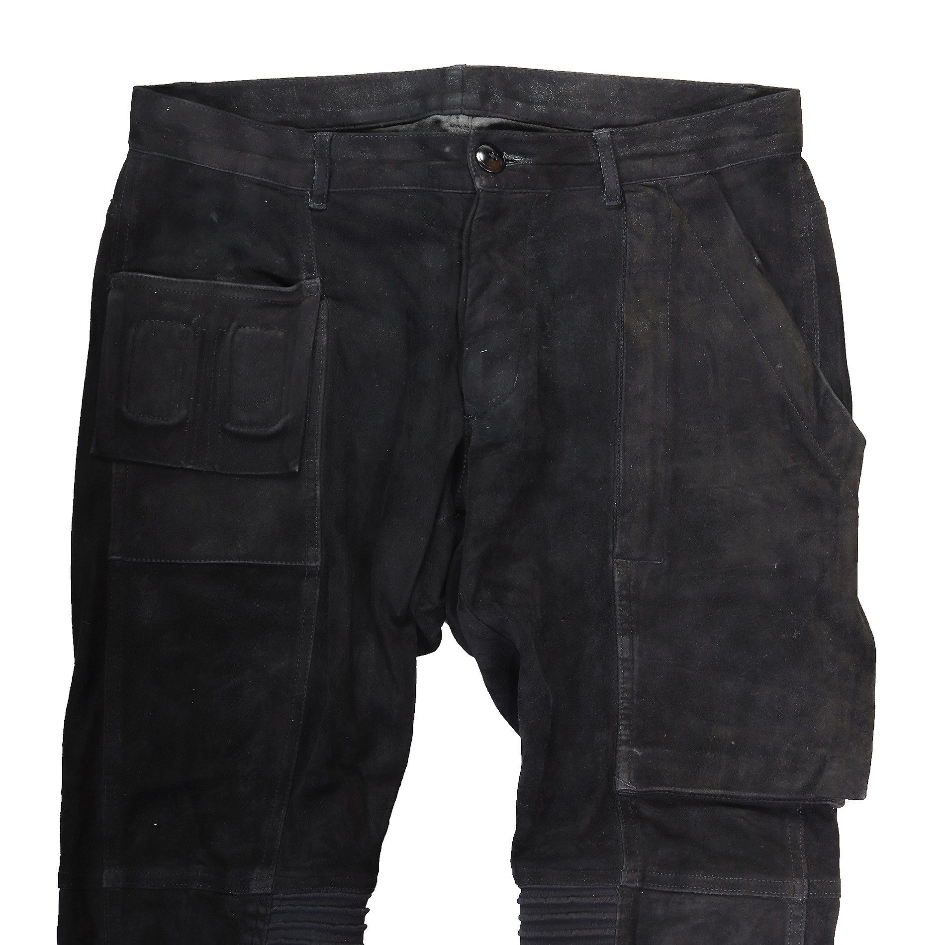 Rick Owens SS15 Faun black suede Memphis pants Size US 32 / EU 48 - 3 Thumbnail