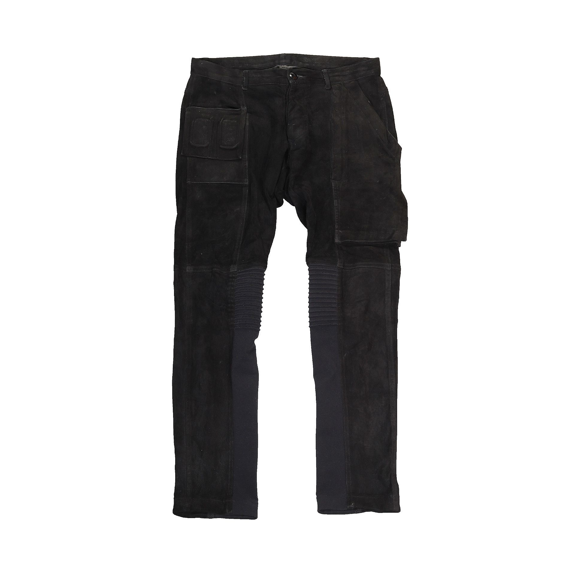 Rick Owens SS15 Faun black suede Memphis pants Size US 32 / EU 48 - 1 Thumbnail