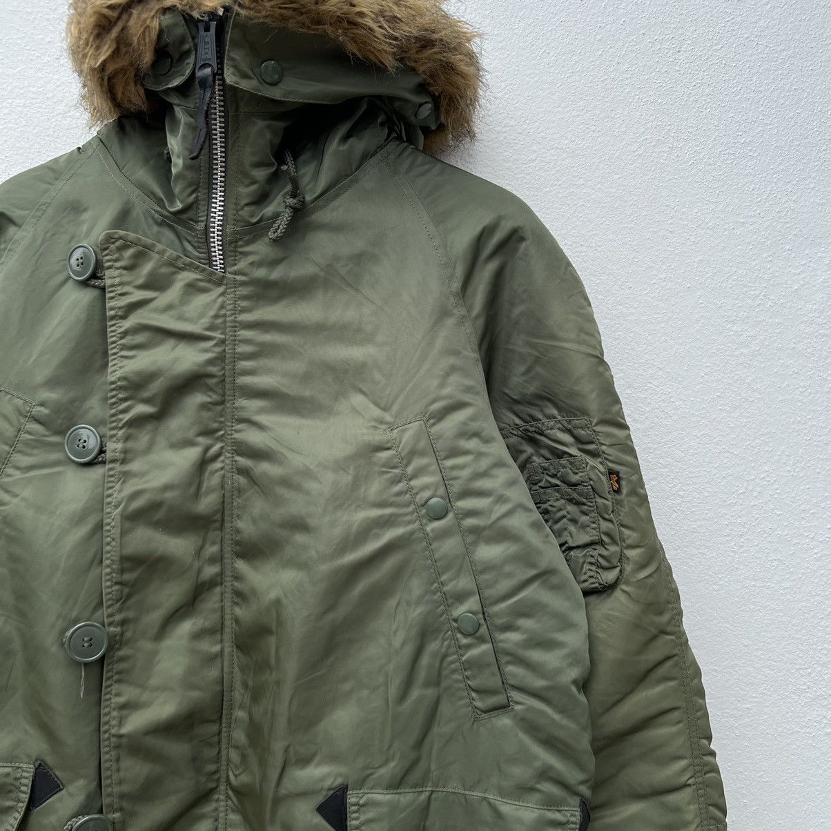 Alpha Industries MINK FUR HOODIE BOMBER JACKET ALPHA INDUSTRIES Size US S / EU 44-46 / 1 - 5 Thumbnail