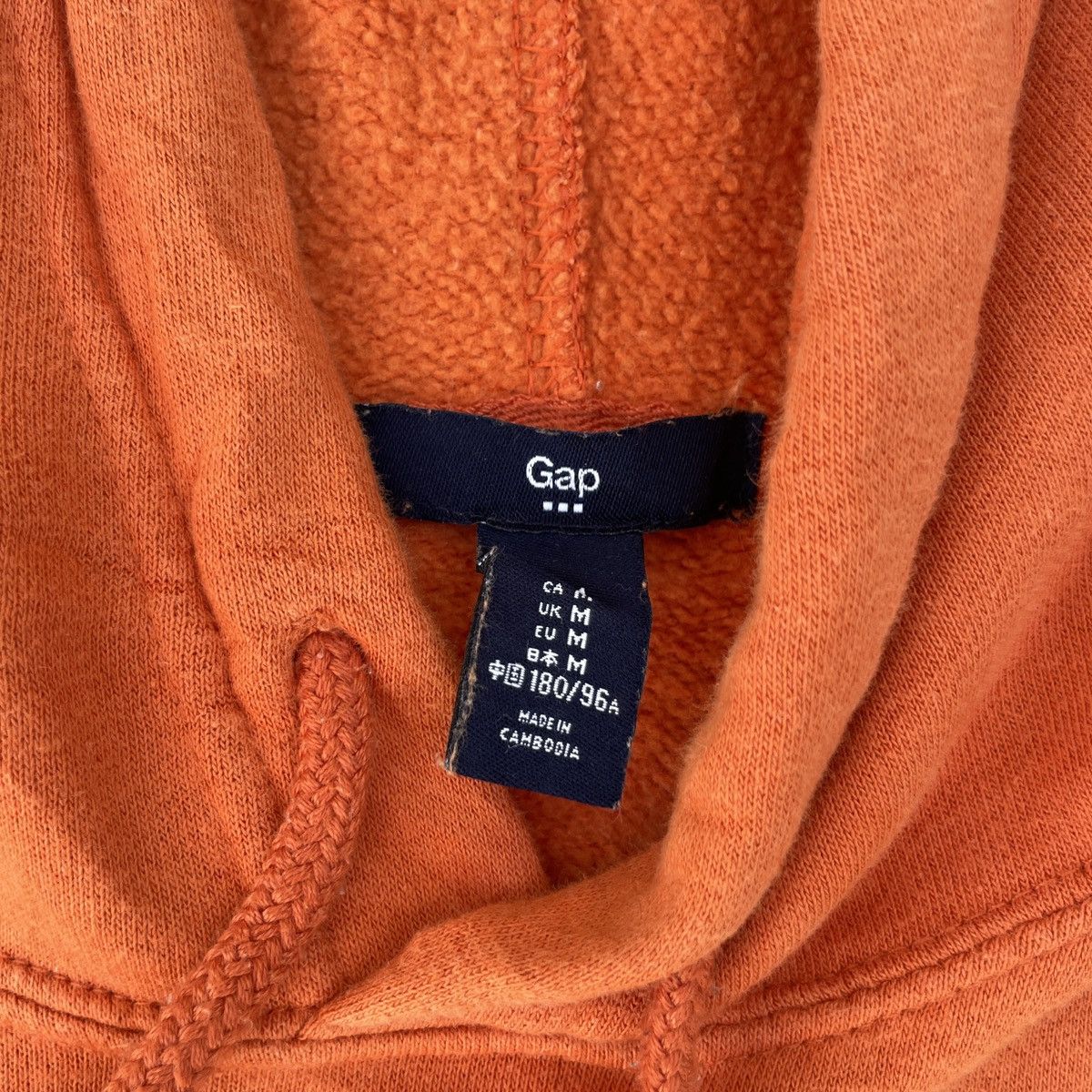 Gap × Vintage Vintage Gap Orange Faded Hoodie Size US M / EU 48-50 / 2 - 6 Thumbnail