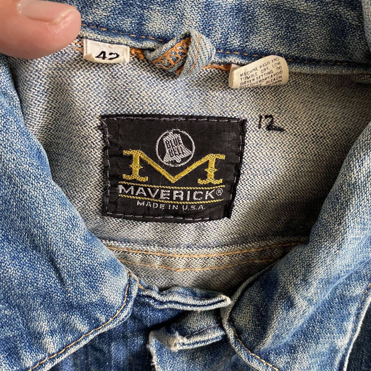 Vintage Vintage 70’s Maverick Blue Bell Selvedge Trucker Jacket Size US M / EU 48-50 / 2 - 18 Thumbnail