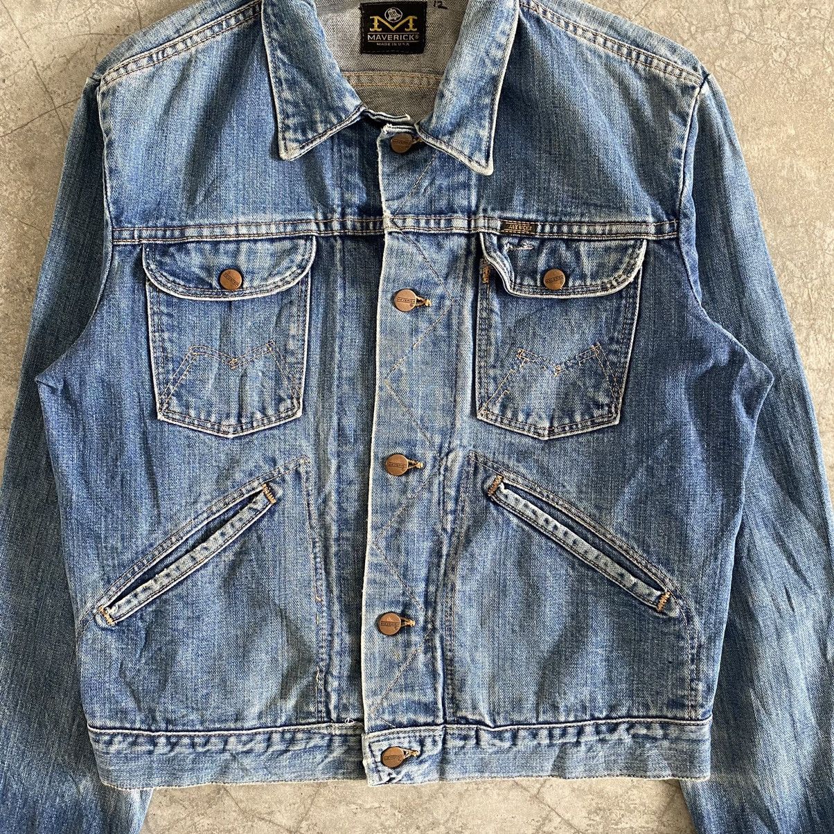 Vintage Vintage 70’s Maverick Blue Bell Selvedge Trucker Jacket Size US M / EU 48-50 / 2 - 5 Thumbnail