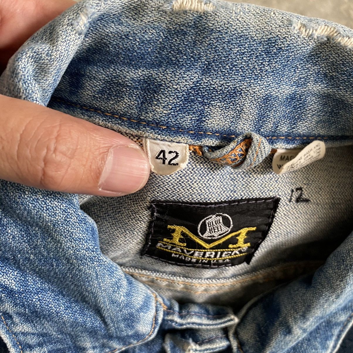 Vintage Vintage 70’s Maverick Blue Bell Selvedge Trucker Jacket Size US M / EU 48-50 / 2 - 19 Thumbnail