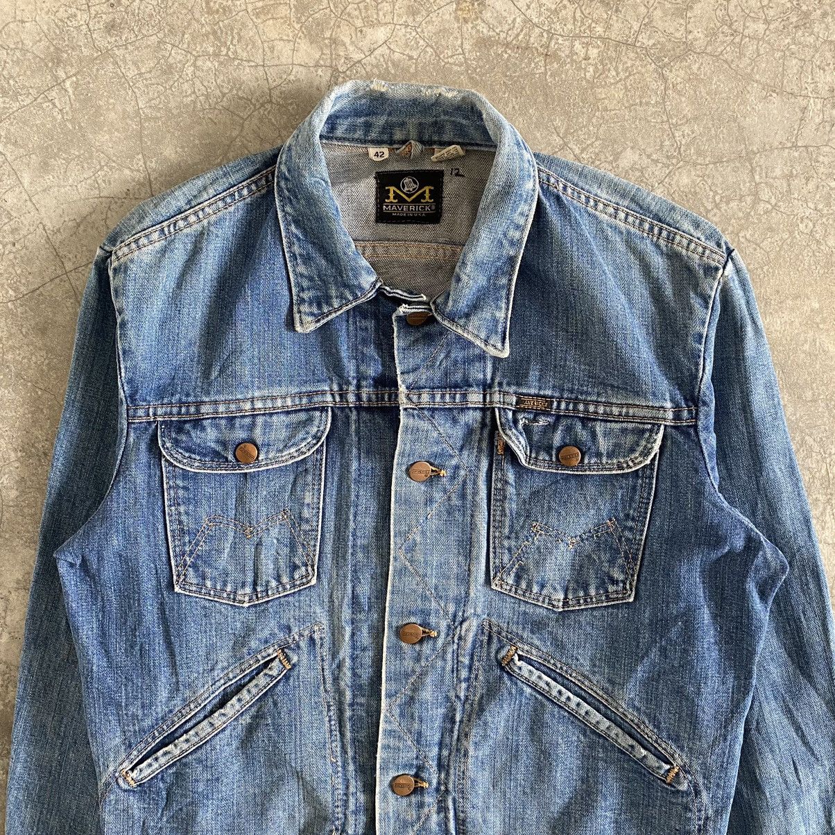 Vintage Vintage 70’s Maverick Blue Bell Selvedge Trucker Jacket Size US M / EU 48-50 / 2 - 4 Thumbnail
