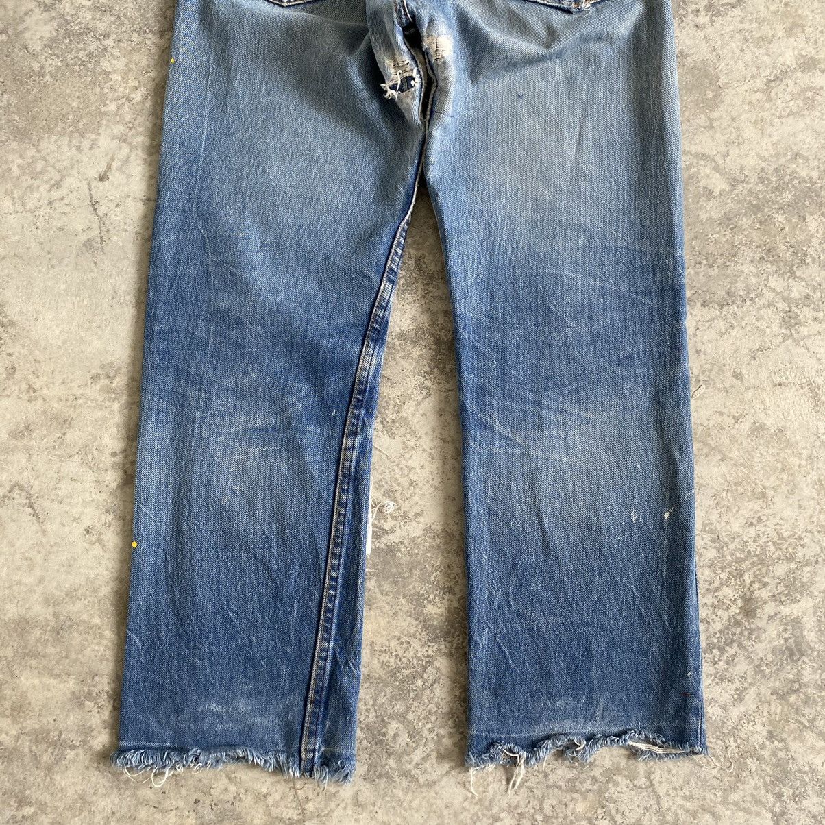 Levi's × Vintage Vintage 80's Levi's 501 Boro Patchwork Painter Denim Jeans Size US 32 / EU 48 - 13 Thumbnail