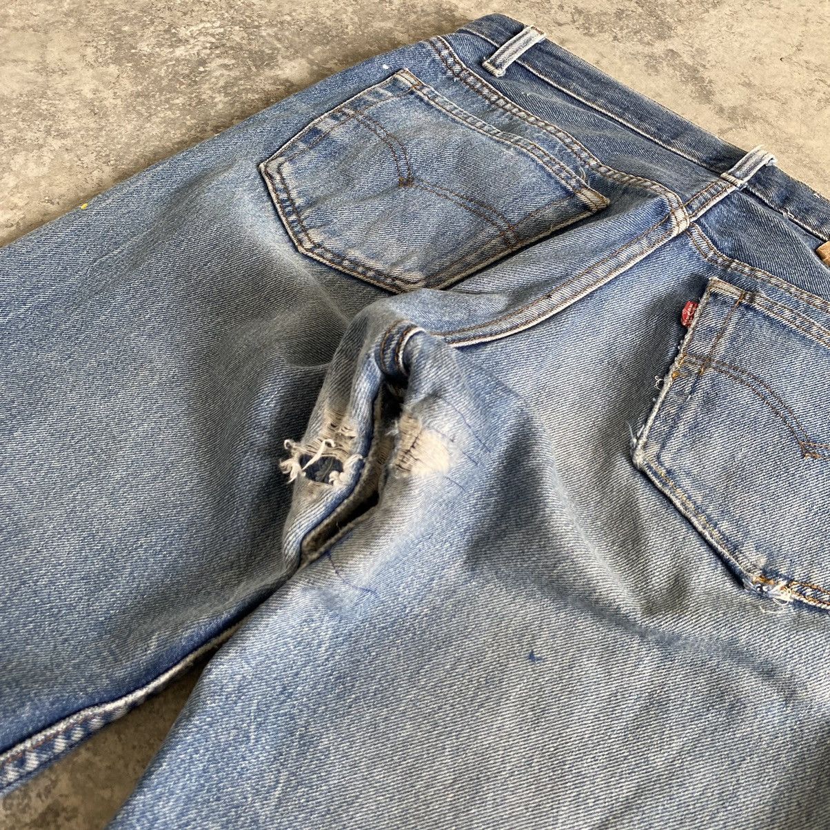Levi's × Vintage Vintage 80's Levi's 501 Boro Patchwork Painter Denim Jeans Size US 32 / EU 48 - 17 Thumbnail