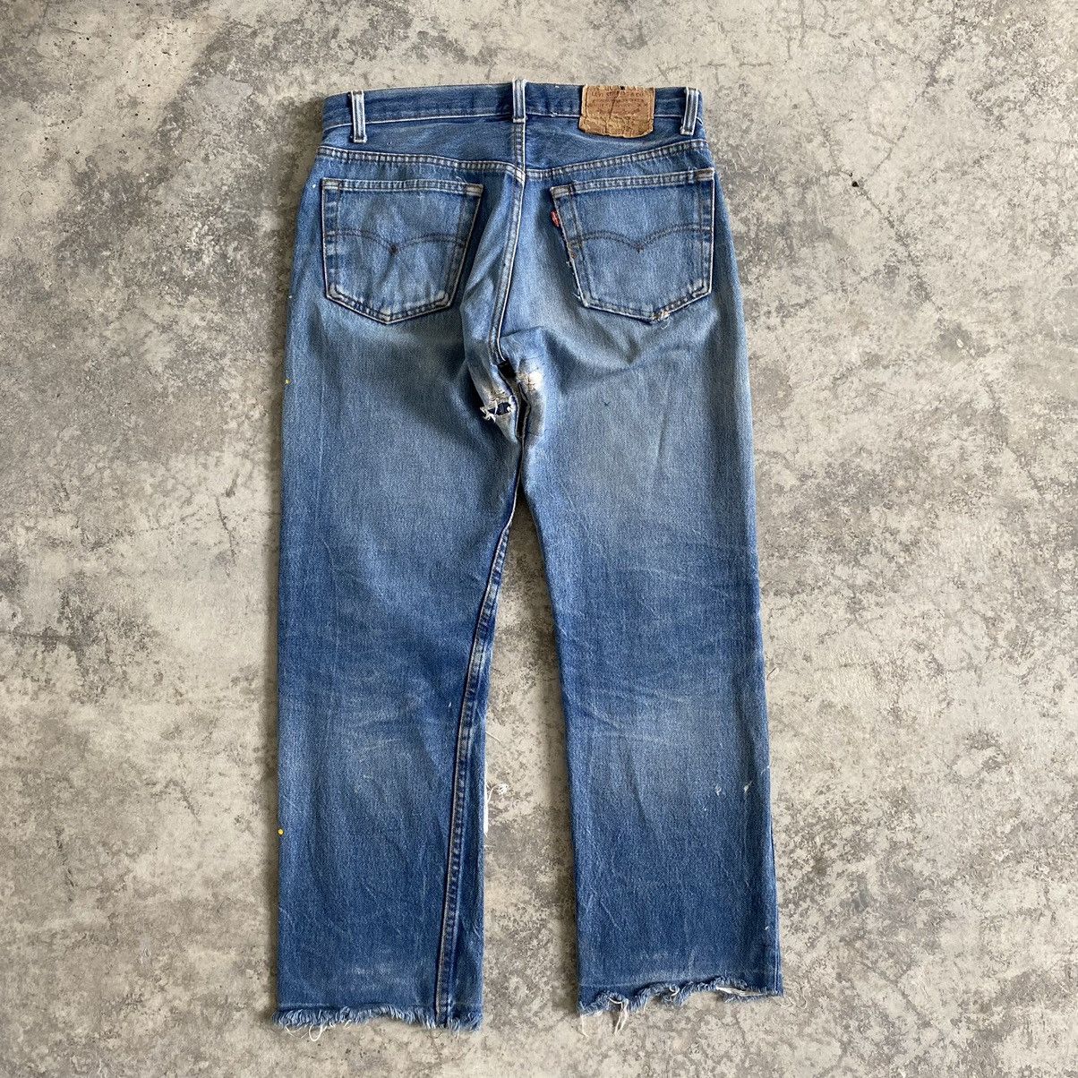 Levi's × Vintage Vintage 80's Levi's 501 Boro Patchwork Painter Denim Jeans Size US 32 / EU 48 - 11 Thumbnail