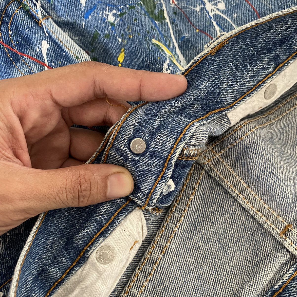 Levi's × Vintage Vintage 80's Levi's 501 Boro Patchwork Painter Denim Jeans Size US 32 / EU 48 - 9 Thumbnail