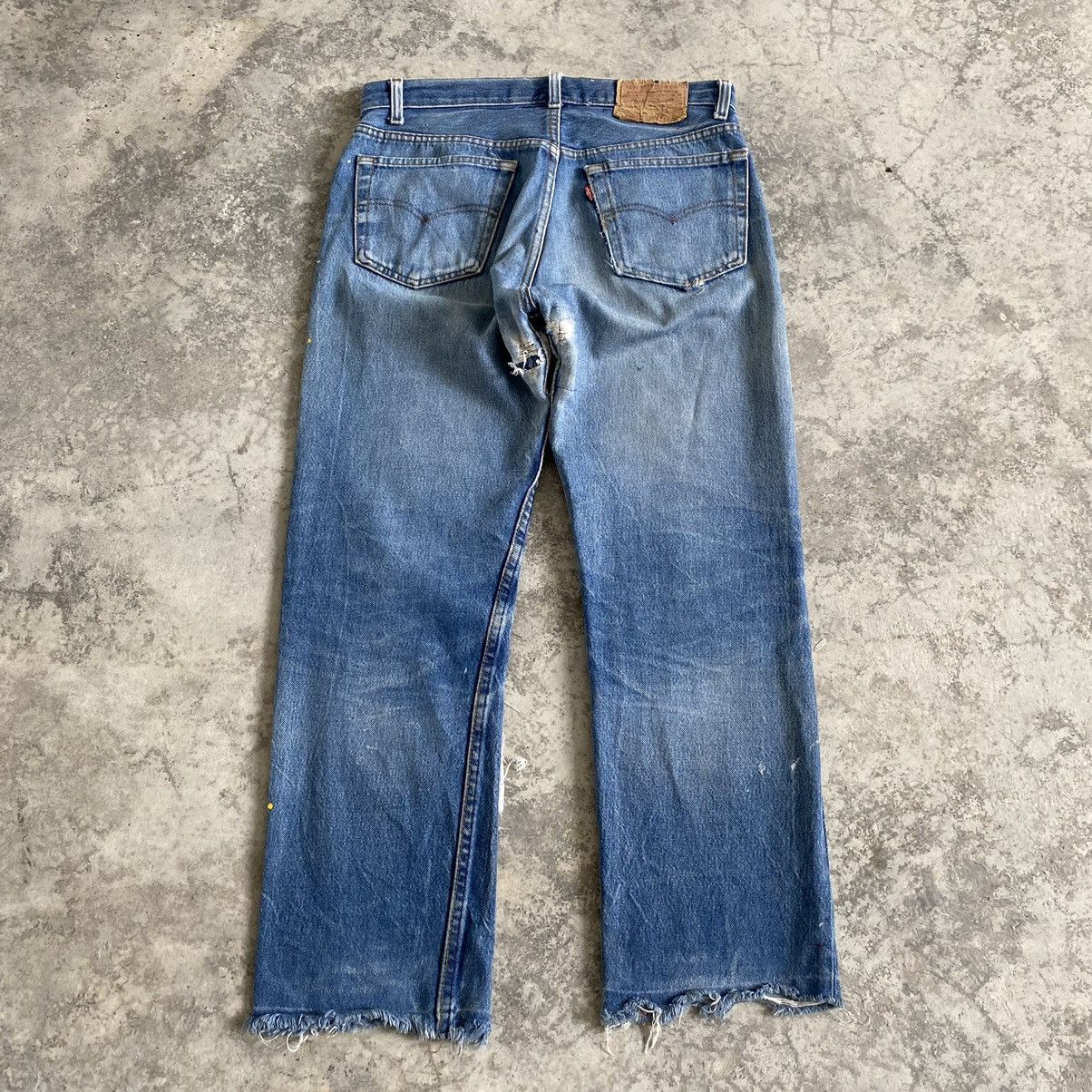 Levi's × Vintage Vintage 80's Levi's 501 Boro Patchwork Painter Denim Jeans Size US 32 / EU 48 - 12 Thumbnail