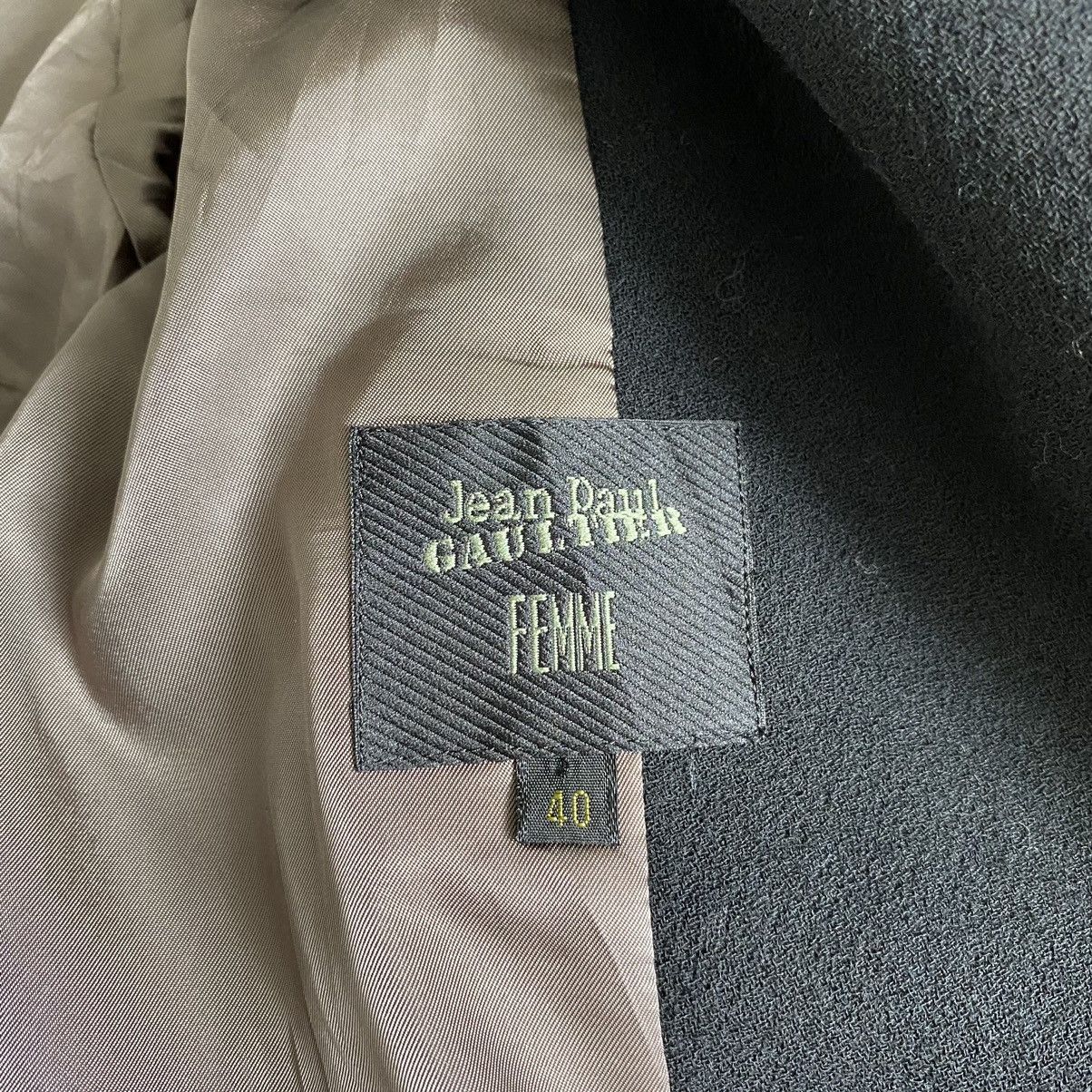 Jean Paul Gaultier Archive Jean Paul Gaultier Femme Buttonless Overcoat Wool Size M / US 6-8 / IT 42-44 - 12 Thumbnail