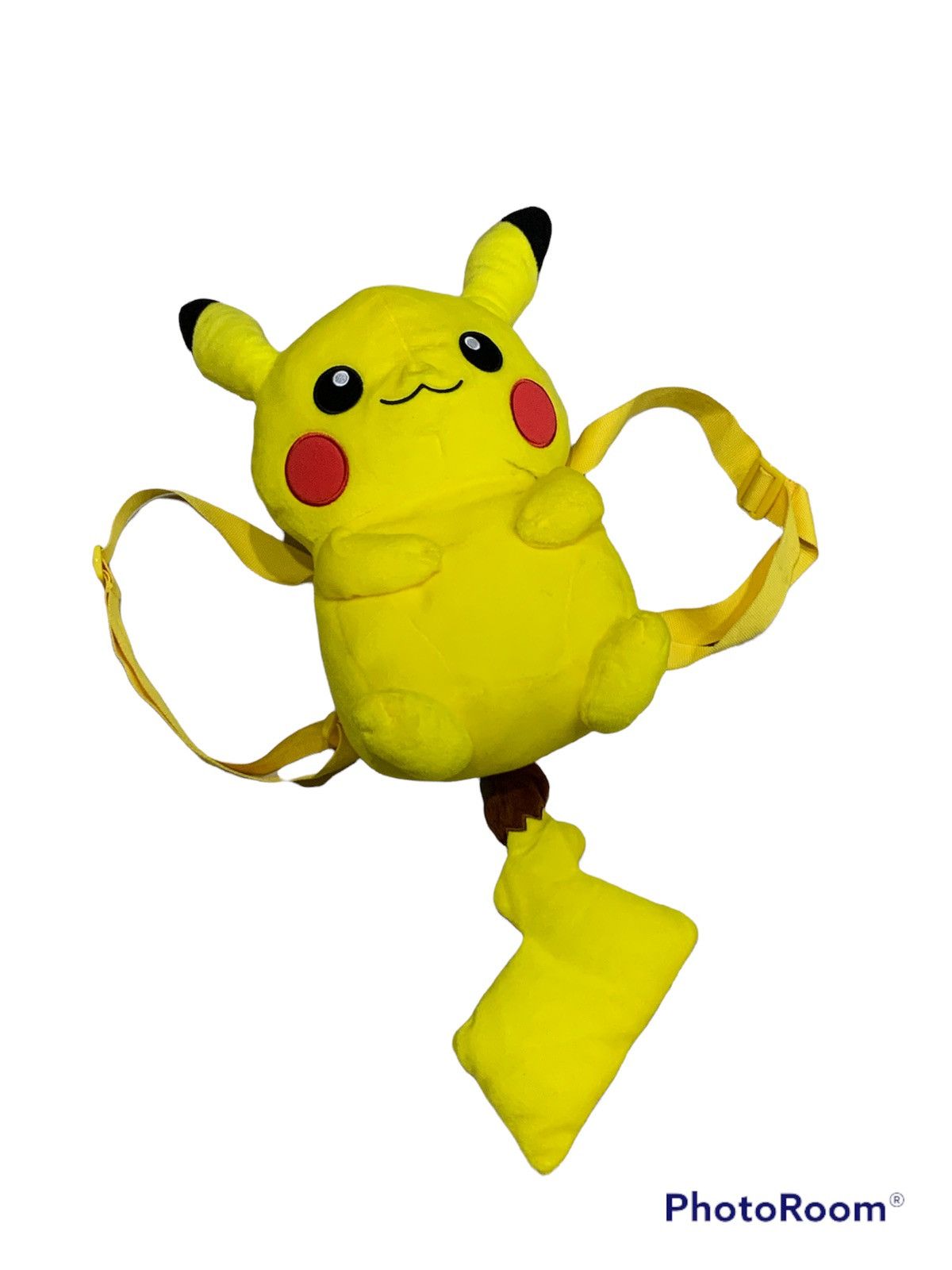 image of Nintendo x Pokemon Pikachu Pokemon Pocket Monster Plush Bagpack in Yellow, Men's