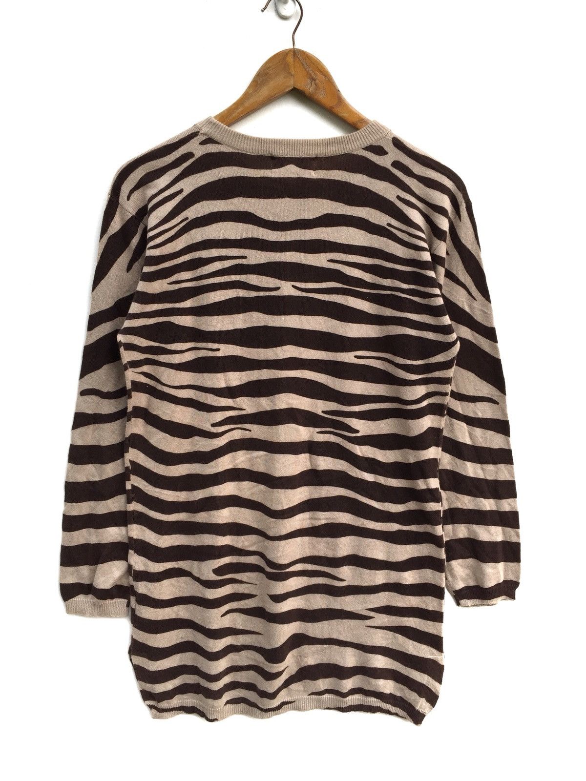 Japanese Brand × Krizia Uomo × Vintage Vintage Krizia Basic Stripes Sweatshirt Size L / US 10 / IT 46 - 2 Thumbnail