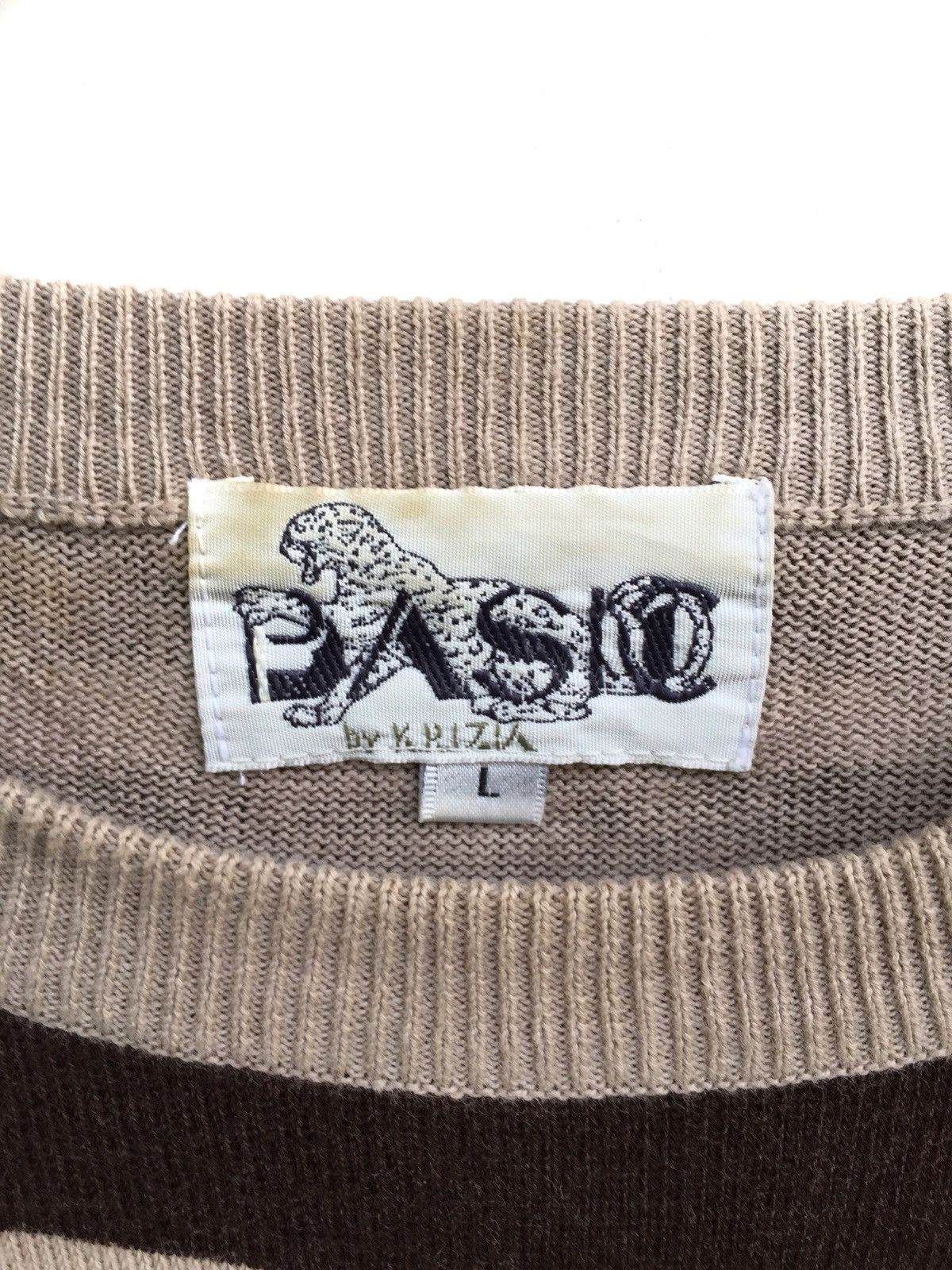 Japanese Brand × Krizia Uomo × Vintage Vintage Krizia Basic Stripes Sweatshirt Size L / US 10 / IT 46 - 4 Thumbnail