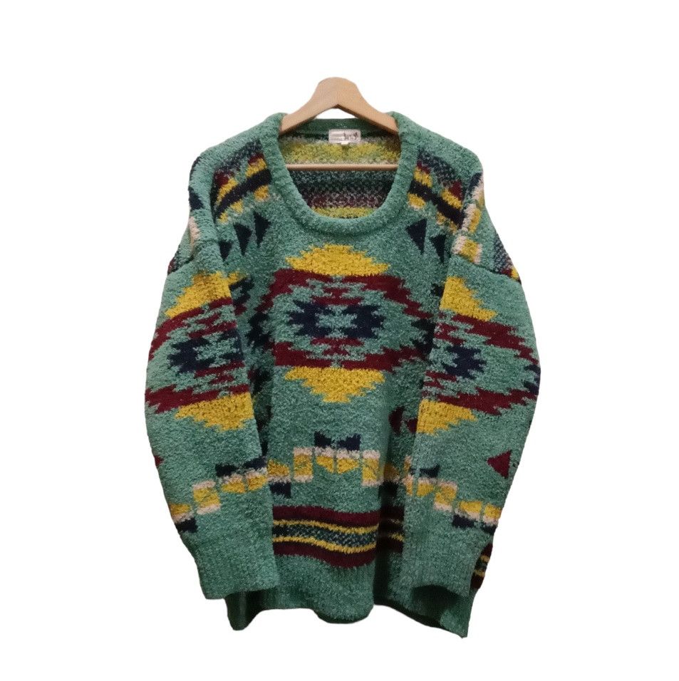 Homespun Knitwear TITICACA Native Homespun Yarn Patterns Sweater Size XL / US 12-14 / IT 48-50 - 3 Thumbnail