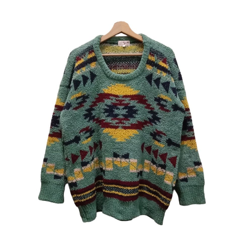 Homespun Knitwear TITICACA Native Homespun Yarn Patterns Sweater Size XL / US 12-14 / IT 48-50 - 2 Thumbnail