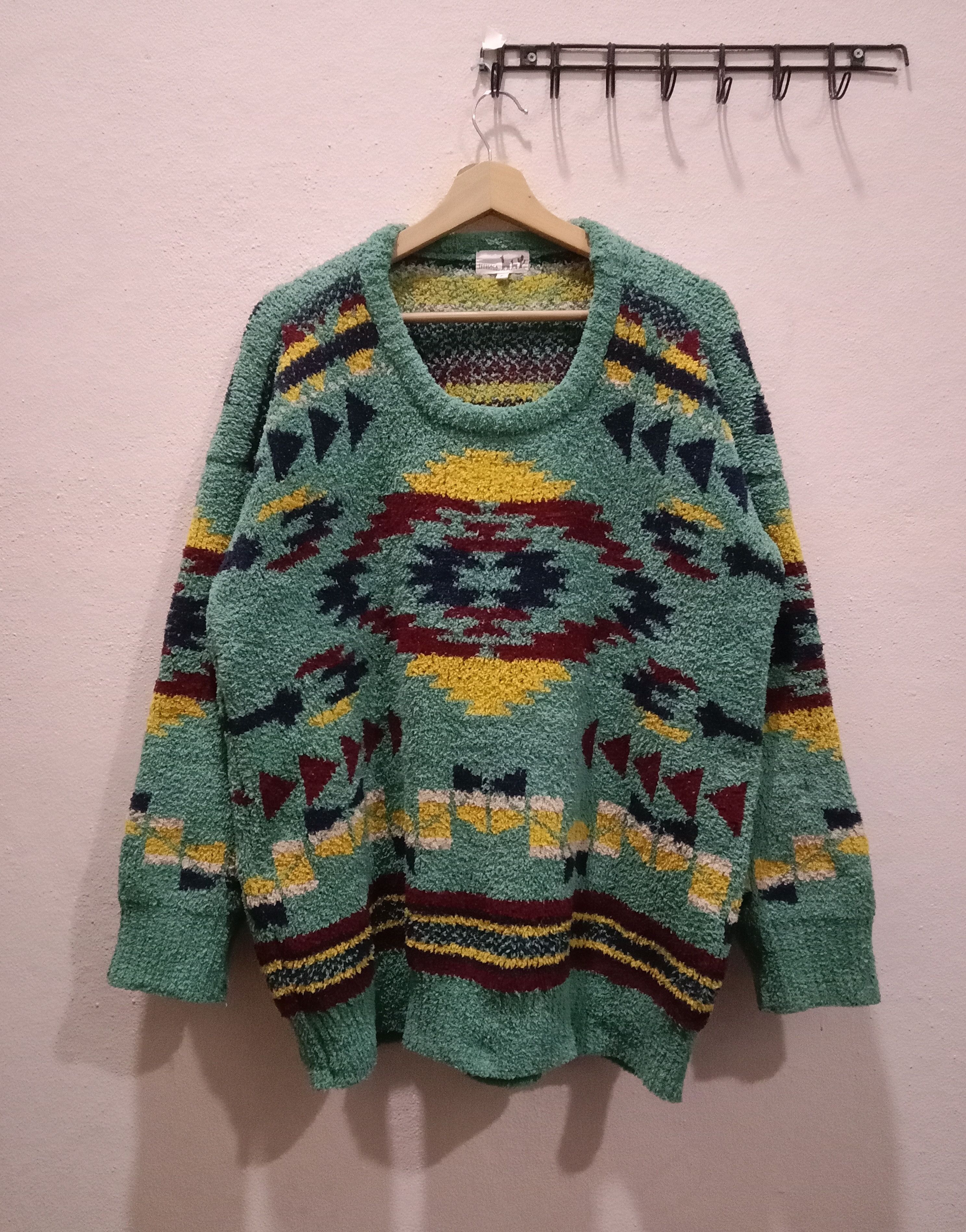 Homespun Knitwear TITICACA Native Homespun Yarn Patterns Sweater Size XL / US 12-14 / IT 48-50 - 1 Thumbnail