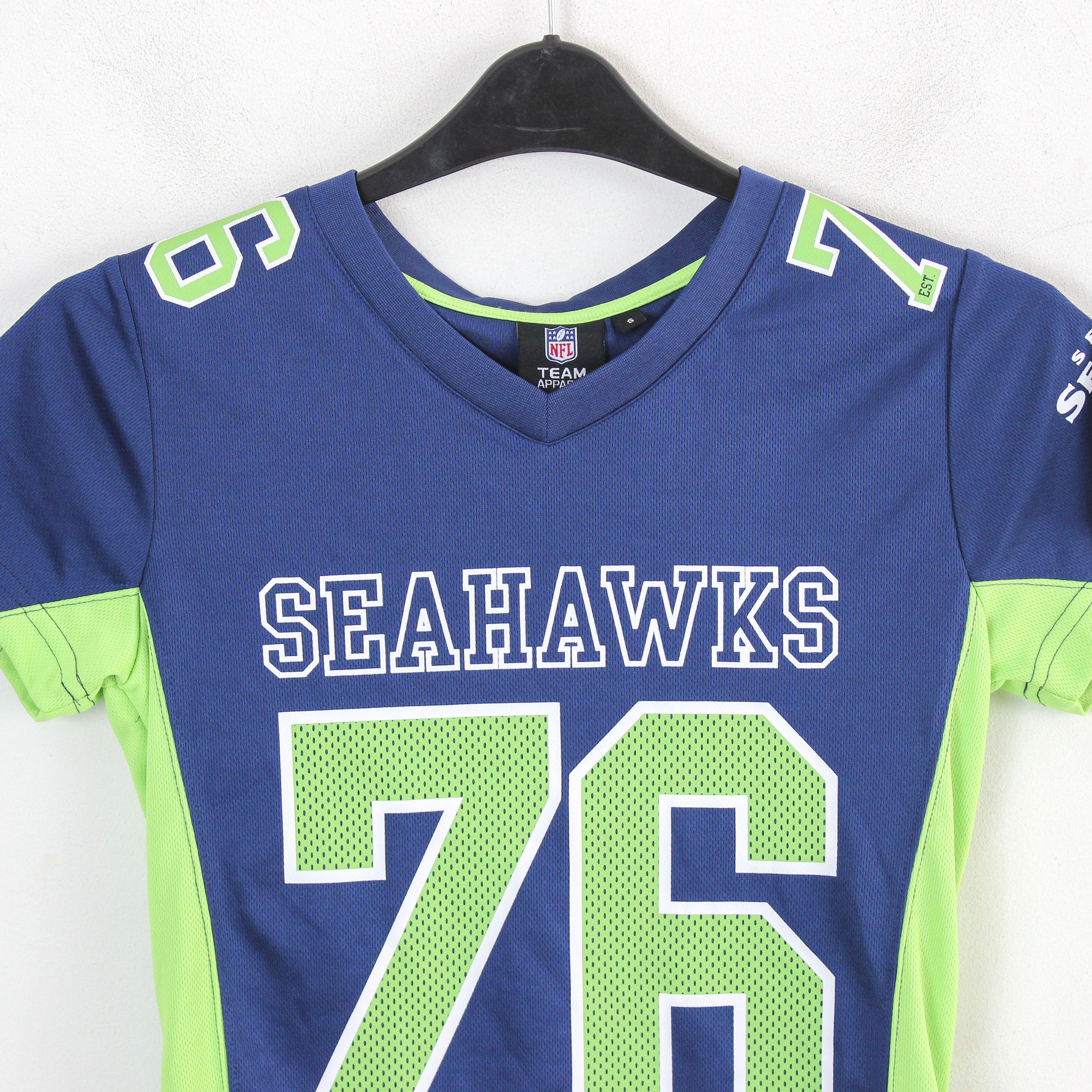 NFL × Other Seattle Seahawks Womens S Football Home Jersey Shirt Top #76 Size S / US 4 / IT 40 - 2 Thumbnail
