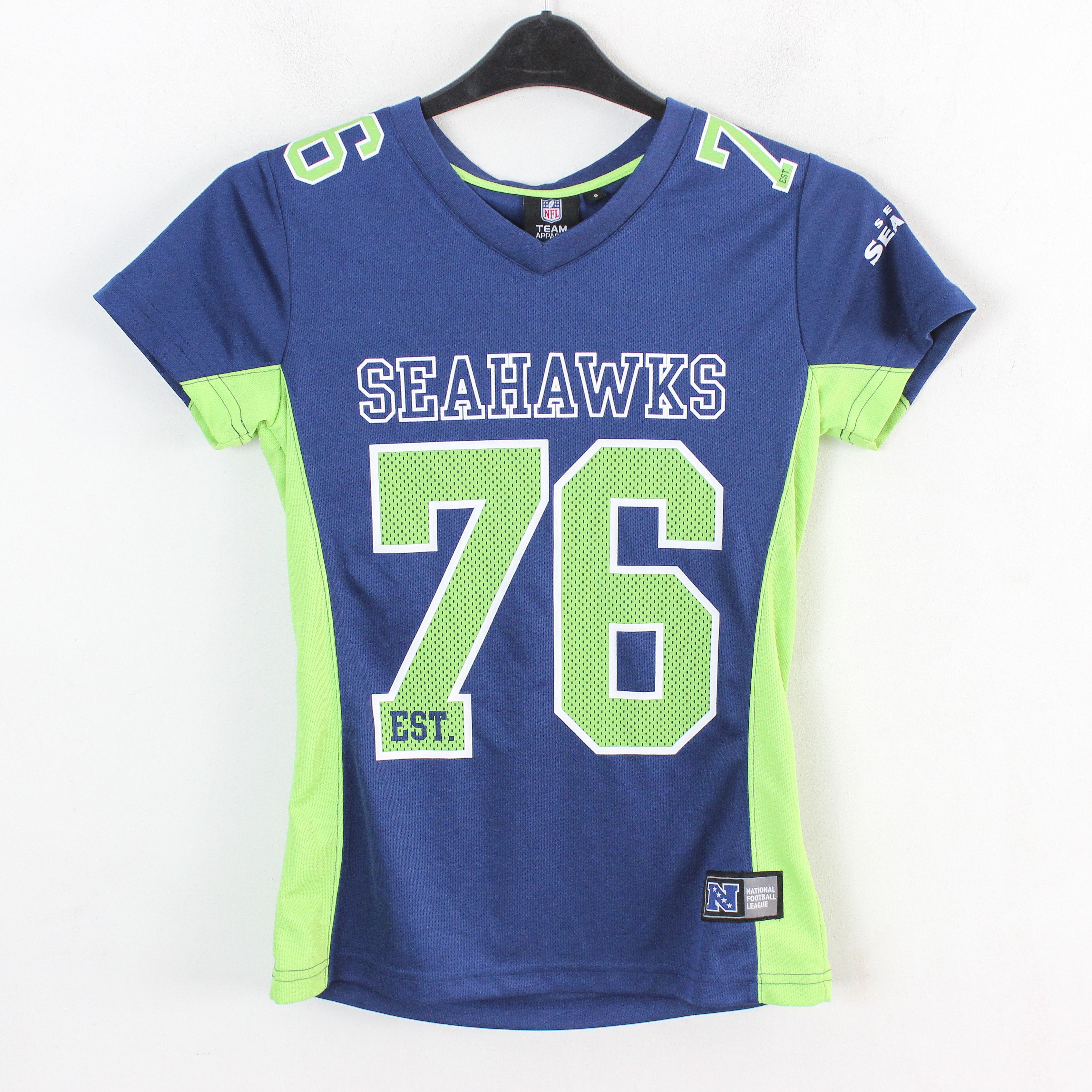 NFL × Other Seattle Seahawks Womens S Football Home Jersey Shirt Top #76 Size S / US 4 / IT 40 - 1 Thumbnail