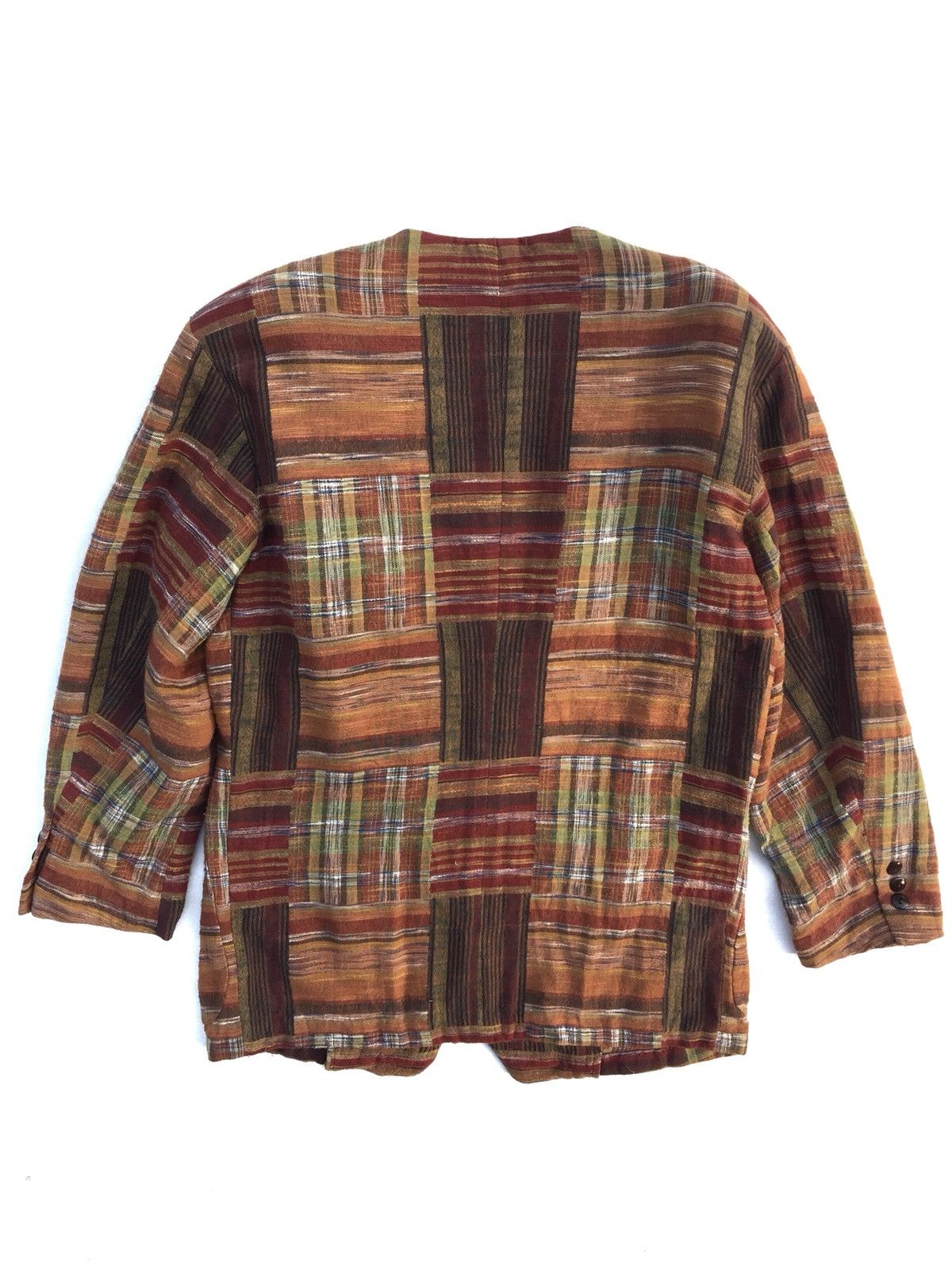 Japanese Brand Japanese Brand Intent Patchwork Linen Jacket Kapital Style Size M / US 6-8 / IT 42-44 - 2 Thumbnail
