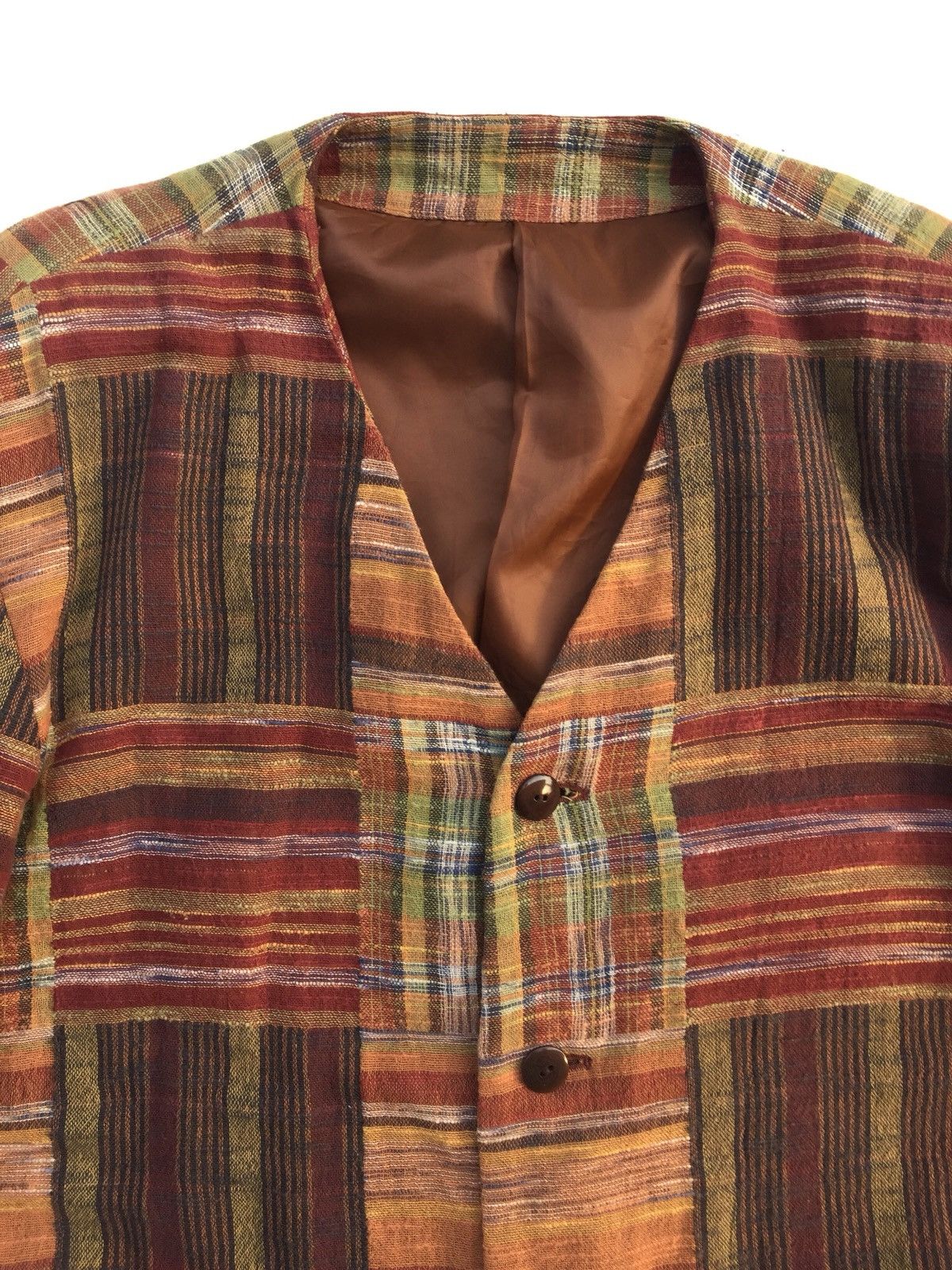 Japanese Brand Japanese Brand Intent Patchwork Linen Jacket Kapital Style Size M / US 6-8 / IT 42-44 - 5 Thumbnail