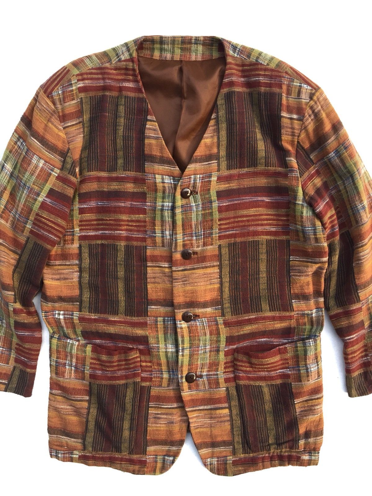 Japanese Brand Japanese Brand Intent Patchwork Linen Jacket Kapital Style Size M / US 6-8 / IT 42-44 - 7 Thumbnail