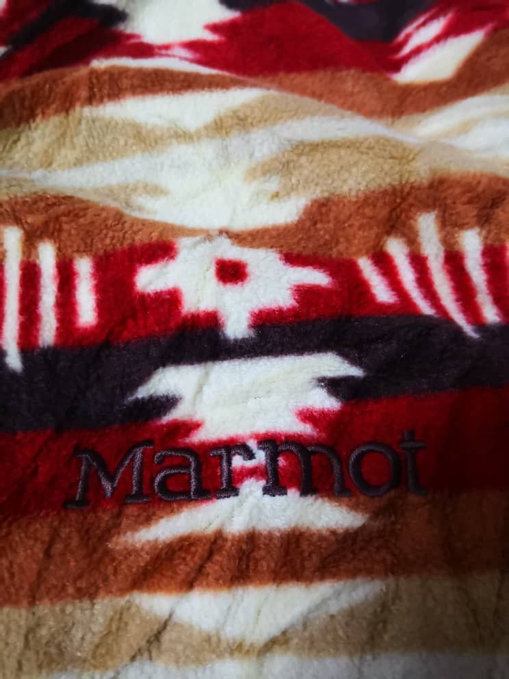 Japanese Brand Marmot Zip Up Printed Fleece Size US S / EU 44-46 / 1 - 2 Thumbnail