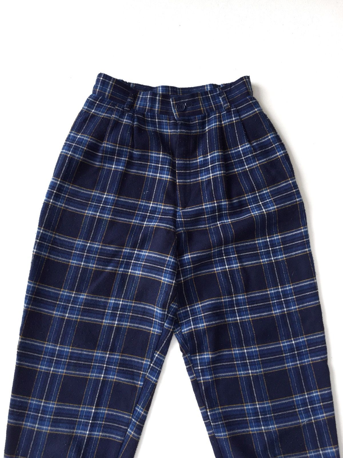 Vintage Vintage Japanese Checkered Plaid Trousers Pants Size US 26 / EU 42 - 4 Thumbnail