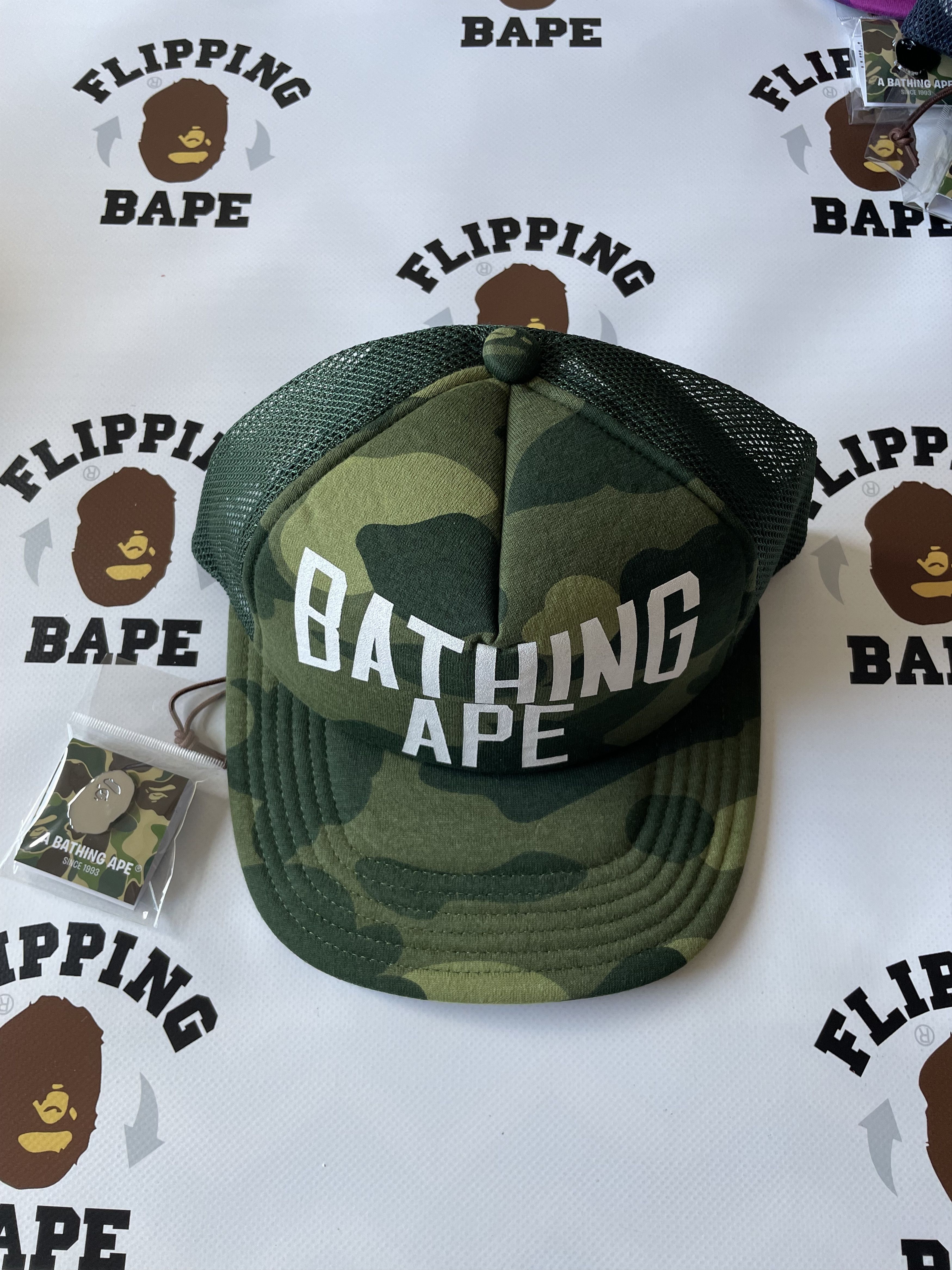 Bape BAPE COLOR CAMO NYC LOGO MESH CAP Size ONE SIZE - 8 Thumbnail