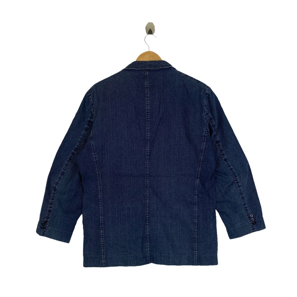 Indigo × Japanese Brand BLEU NIMES Japanese Brand Indigo Jeans Denim Coat Jacket Size US L / EU 52-54 / 3 - 2 Thumbnail