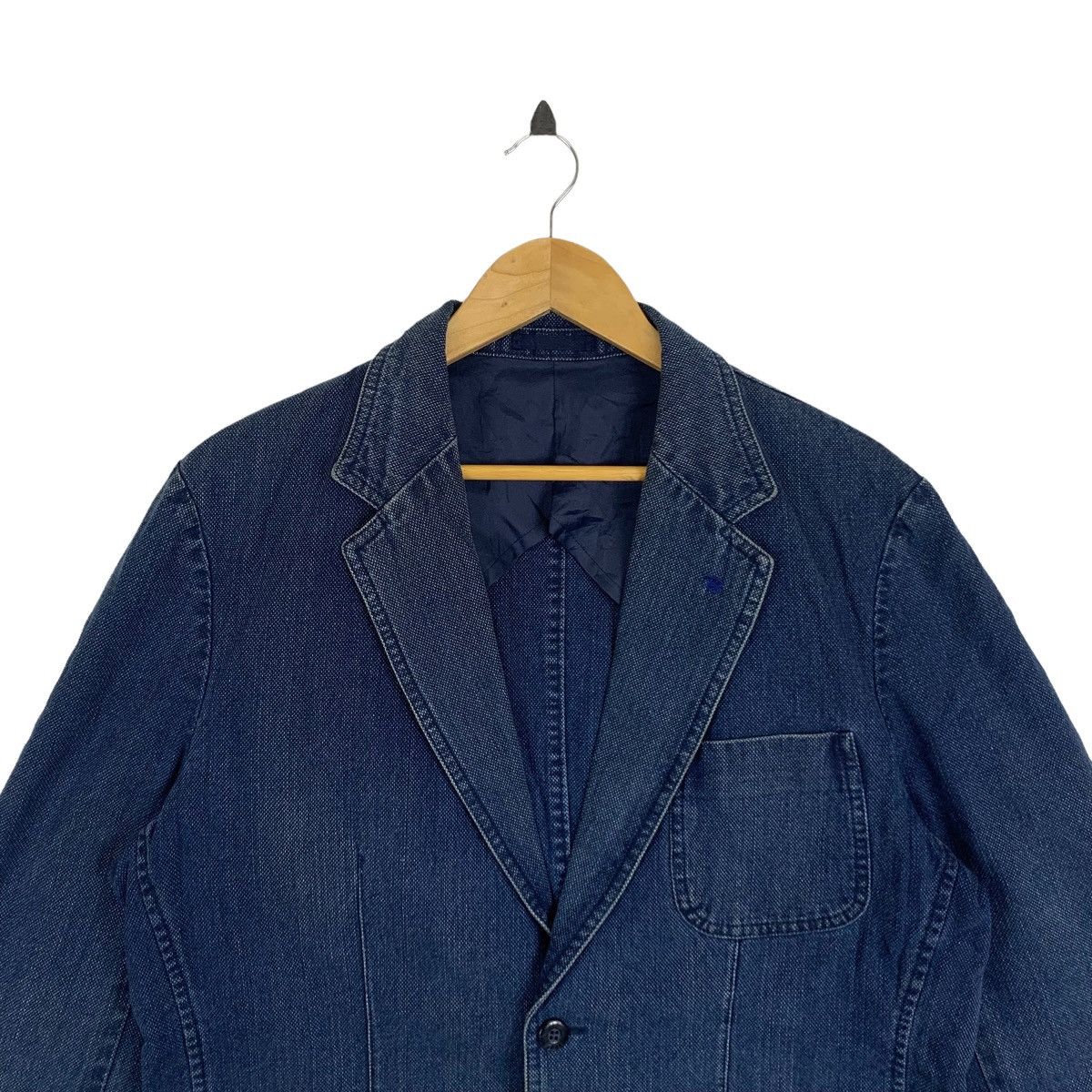 Indigo × Japanese Brand BLEU NIMES Japanese Brand Indigo Jeans Denim Coat Jacket Size US L / EU 52-54 / 3 - 5 Thumbnail