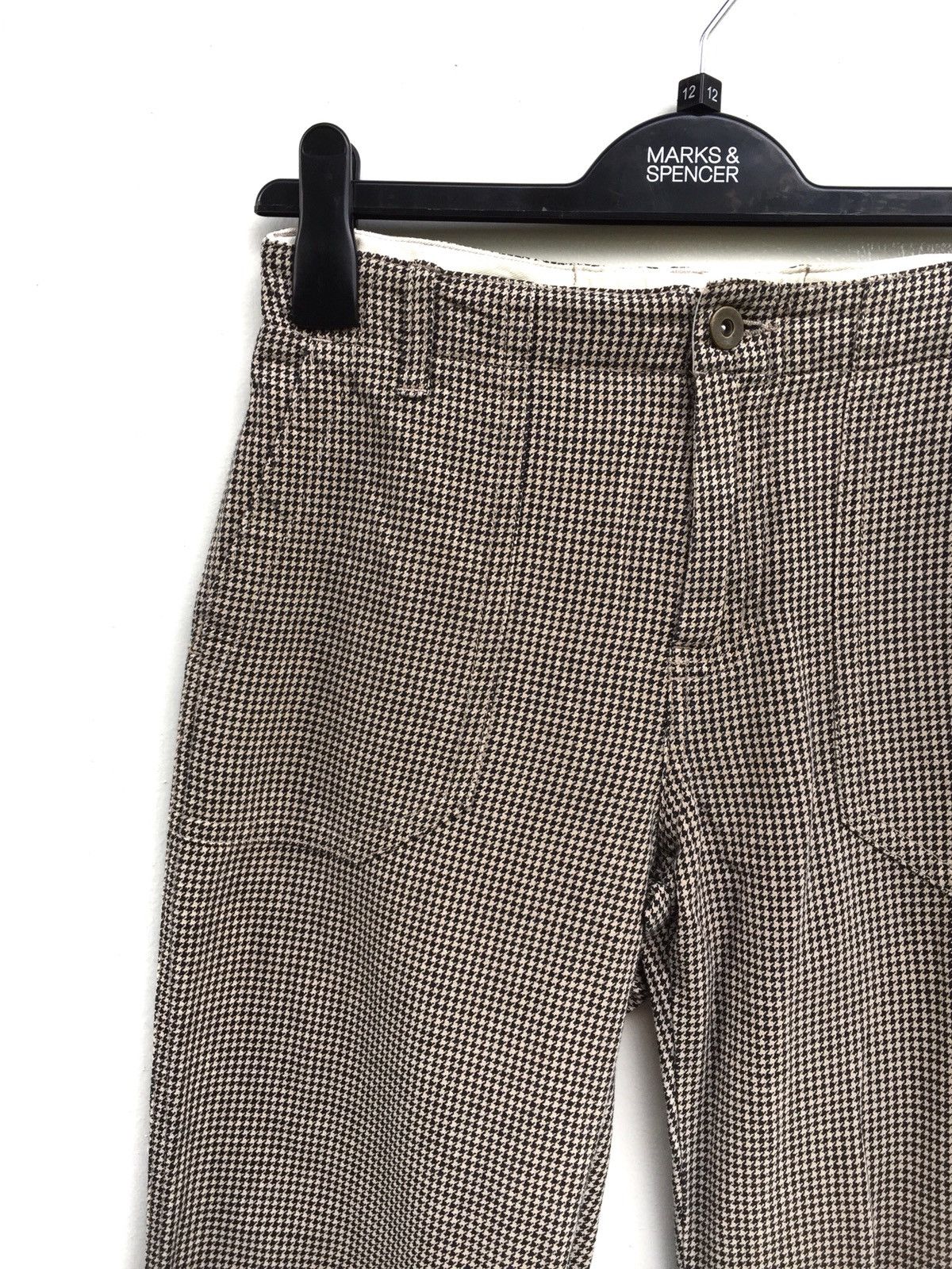 Global Work × Japanese Brand Global Work Houndstooth Fatigue Trousers Pants Size US 26 / EU 42 - 6 Thumbnail
