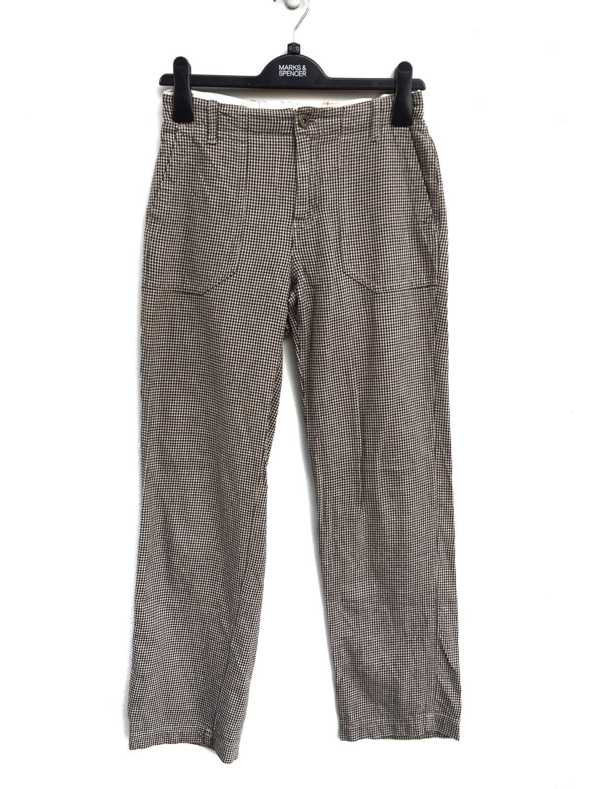 Global Work × Japanese Brand Global Work Houndstooth Fatigue Trousers Pants Size US 26 / EU 42 - 1 Thumbnail