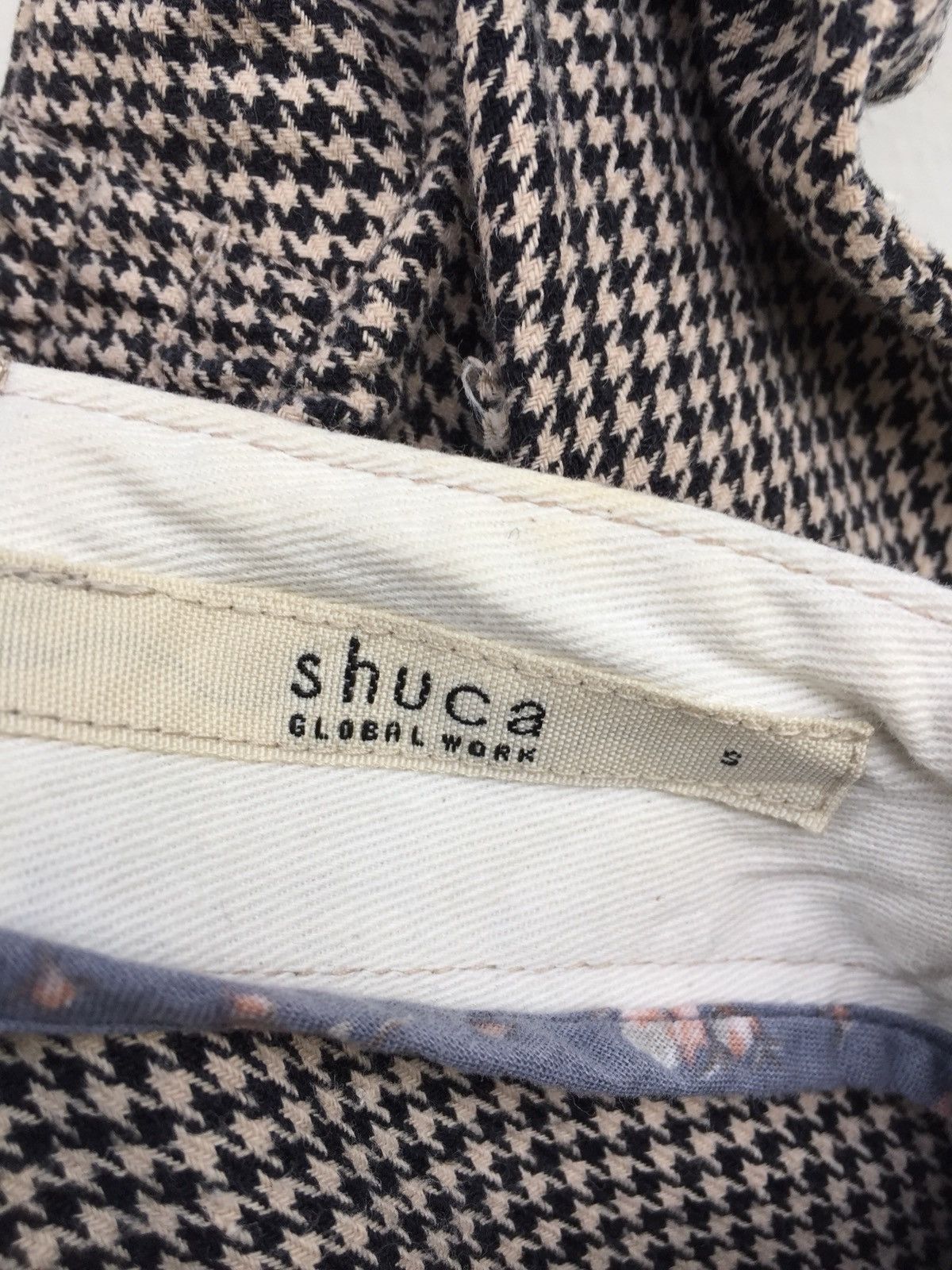 Global Work × Japanese Brand Global Work Houndstooth Fatigue Trousers Pants Size US 26 / EU 42 - 7 Thumbnail