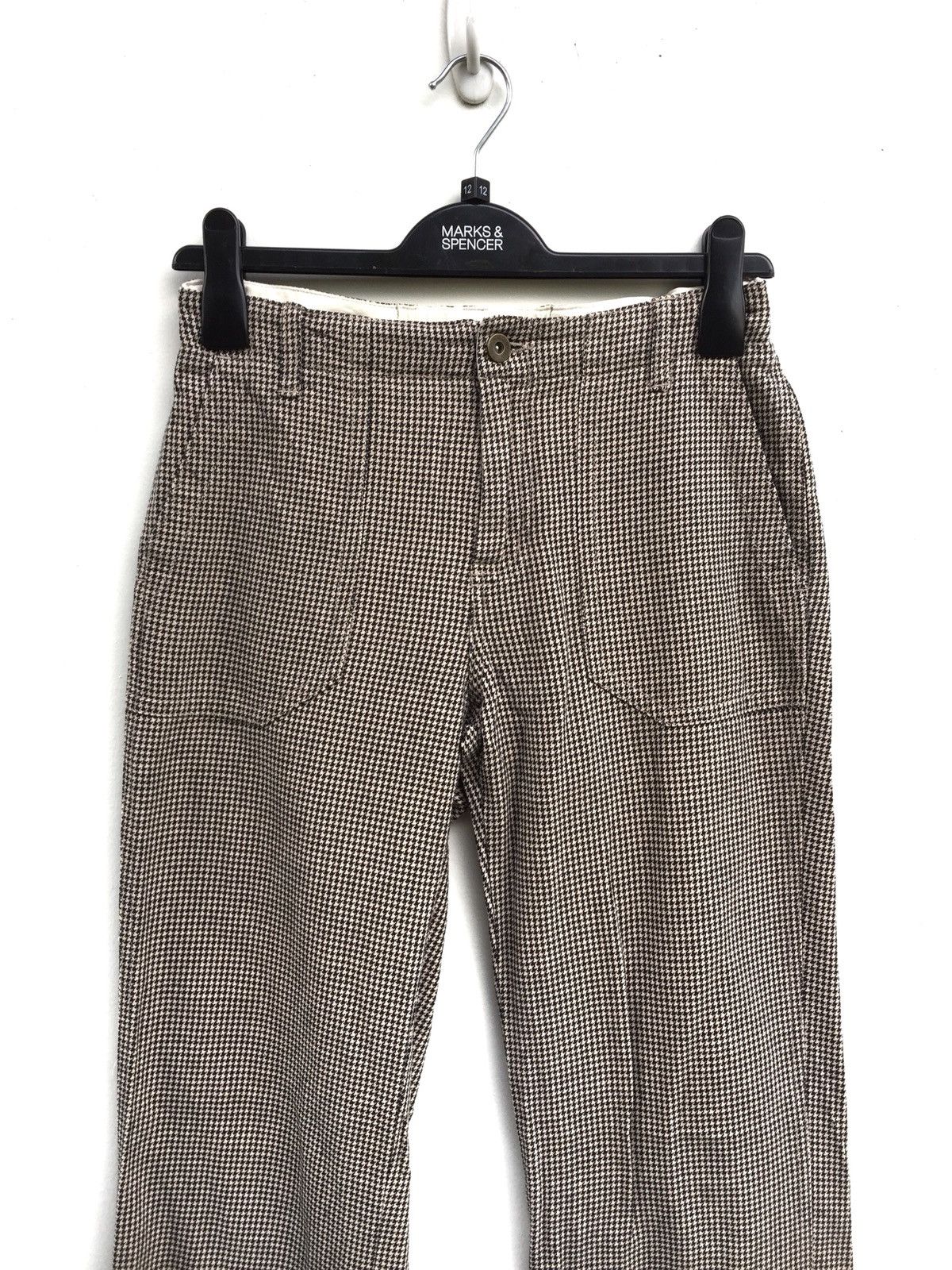 Global Work × Japanese Brand Global Work Houndstooth Fatigue Trousers Pants Size US 26 / EU 42 - 4 Thumbnail