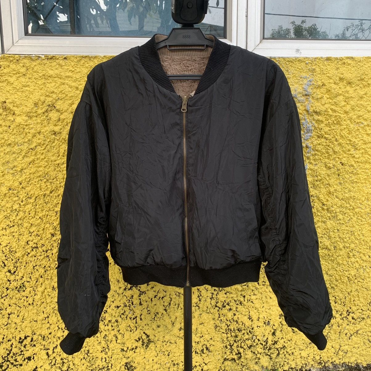 Bomber jacket fleece inside