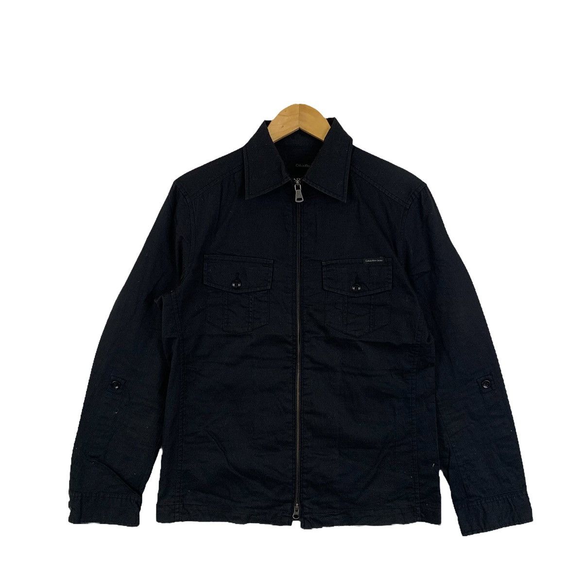 CALVIN KLEIN Jeans Casualwear Fashion Zipper Polos Shirts