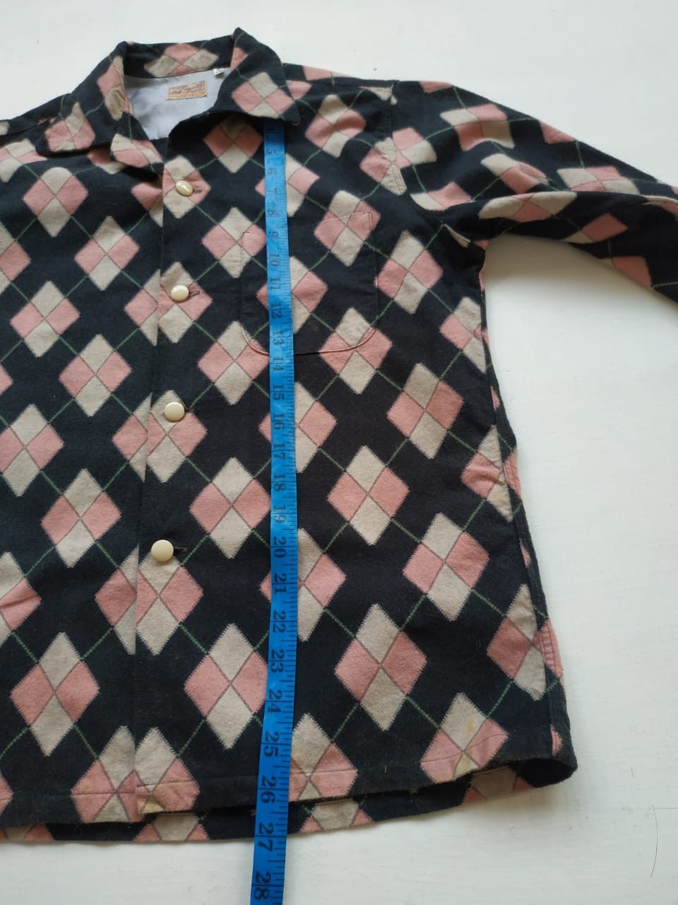 Sugar Cane Fit S to M, Style Eyes Sugarcane Rockability Argyle Shirt Size US S / EU 44-46 / 1 - 16 Thumbnail